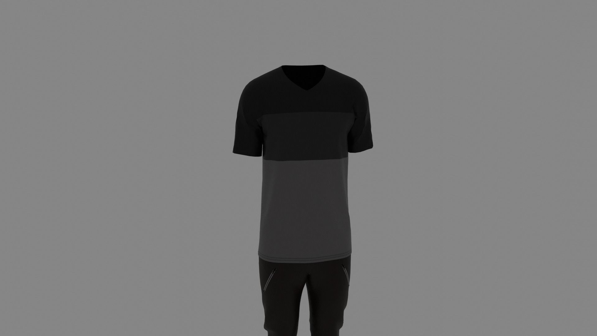 Man Clothes Low-poly 3D model_6