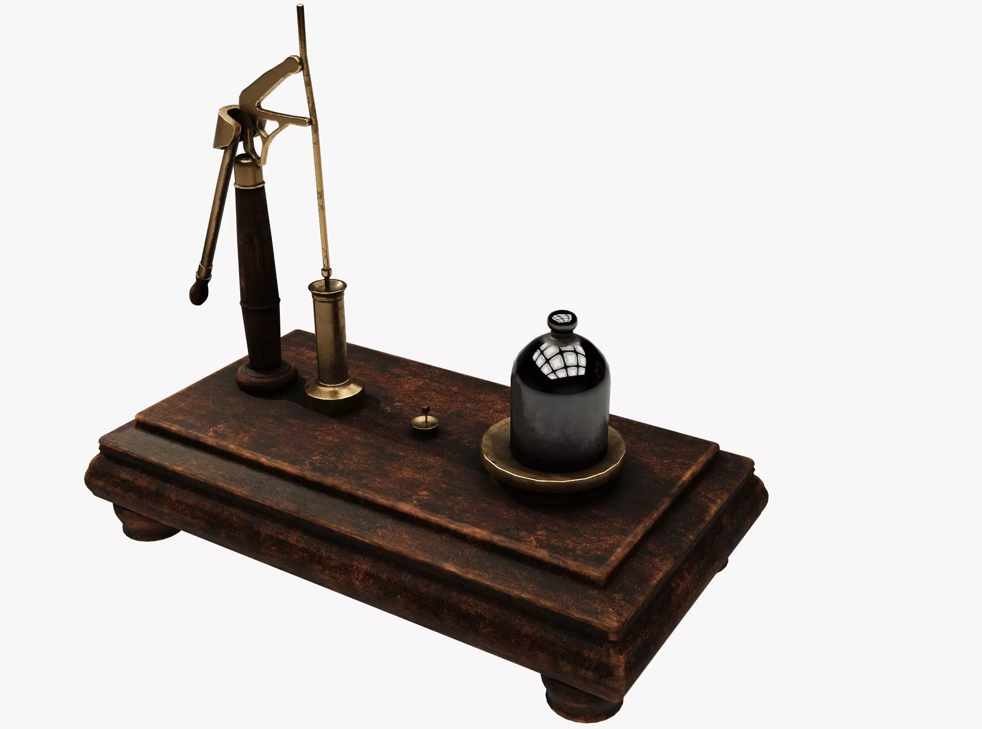 Medieval science Low-poly 3D model