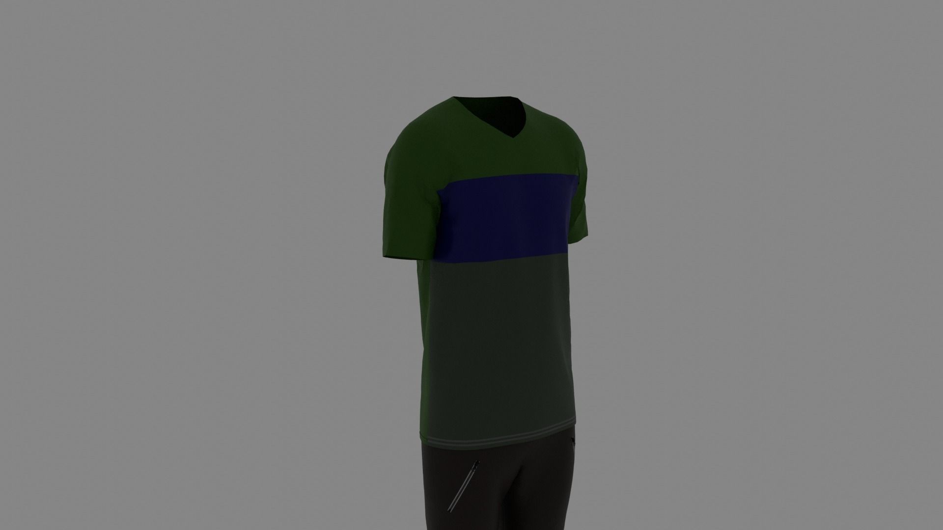 Man Clothes Low-poly 3D model_2