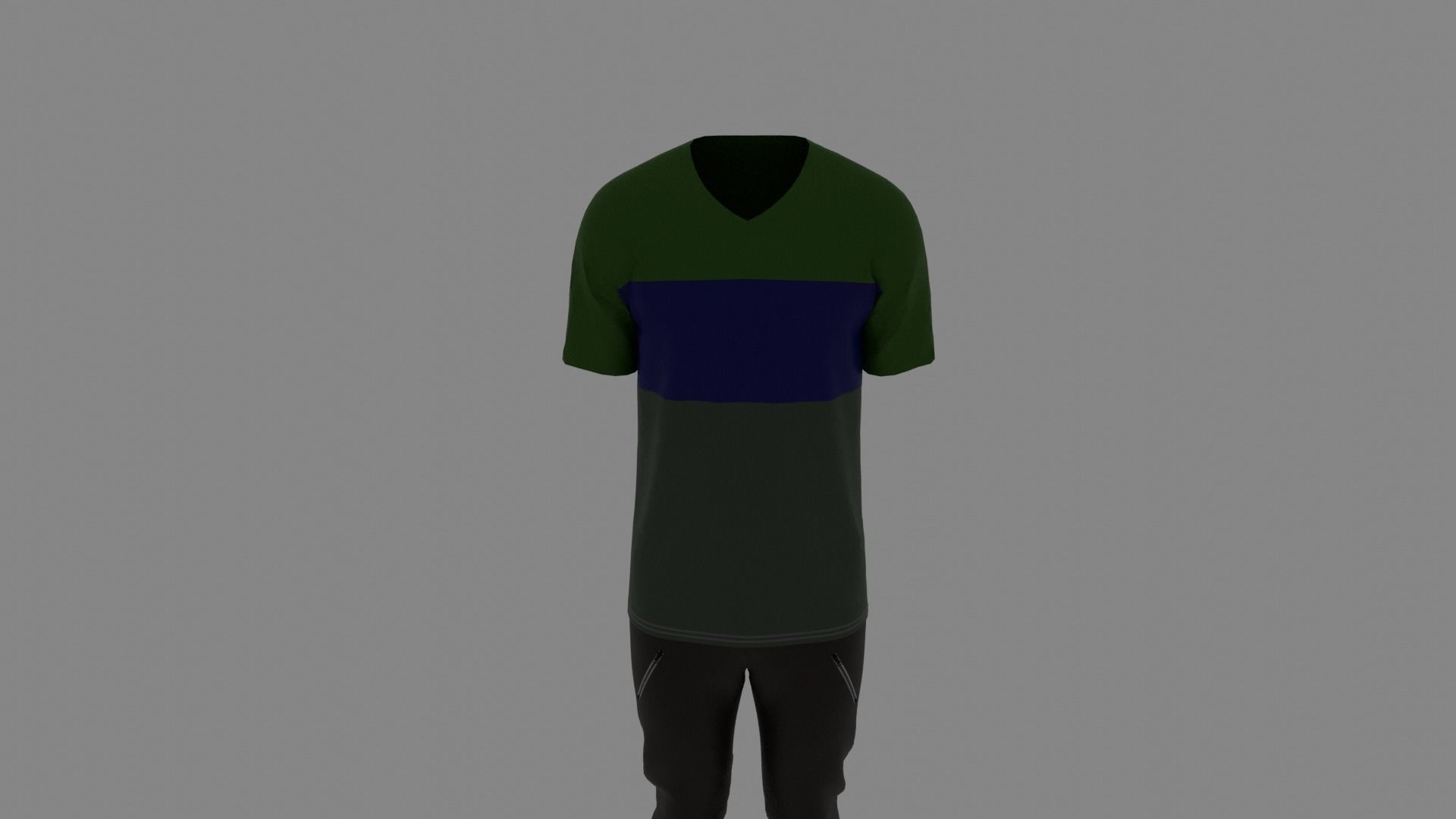 Man Clothes Low-poly 3D model_3