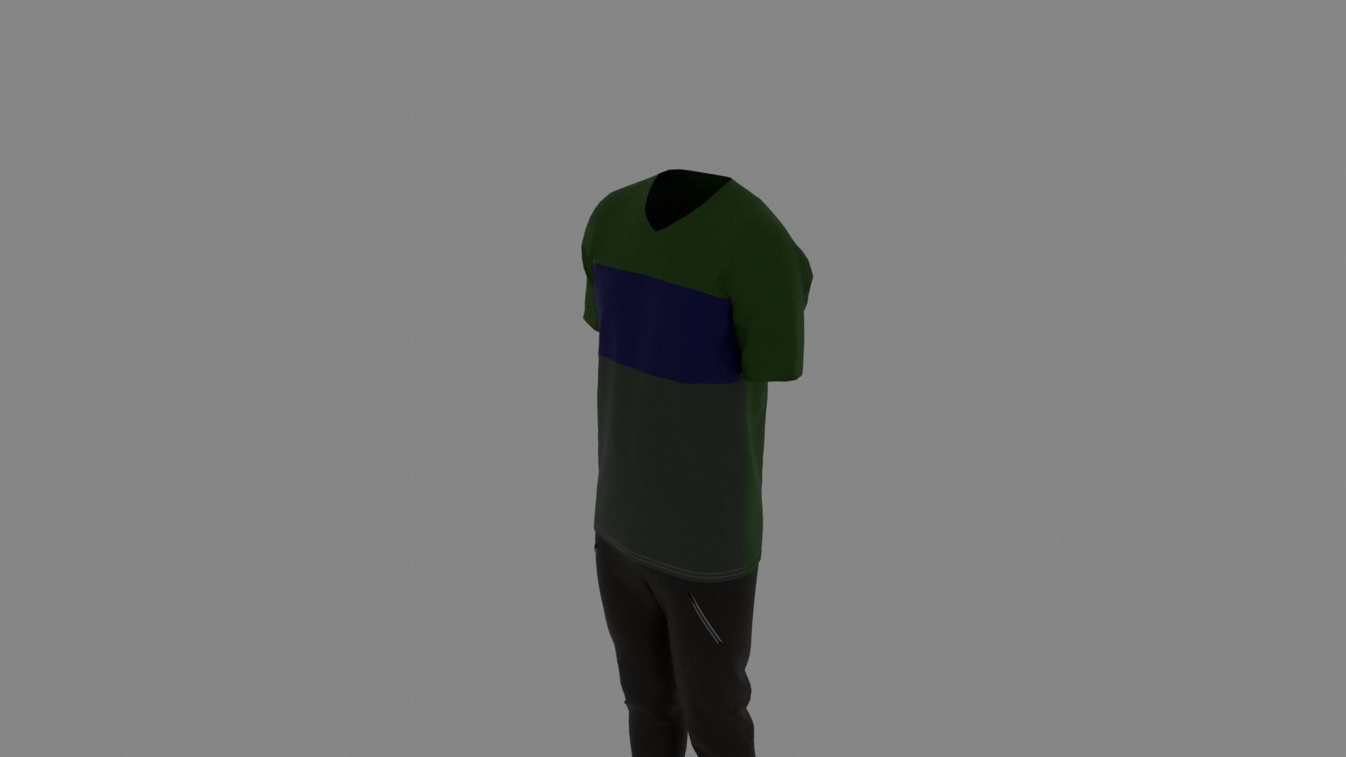 Man Clothes Low-poly 3D model_4