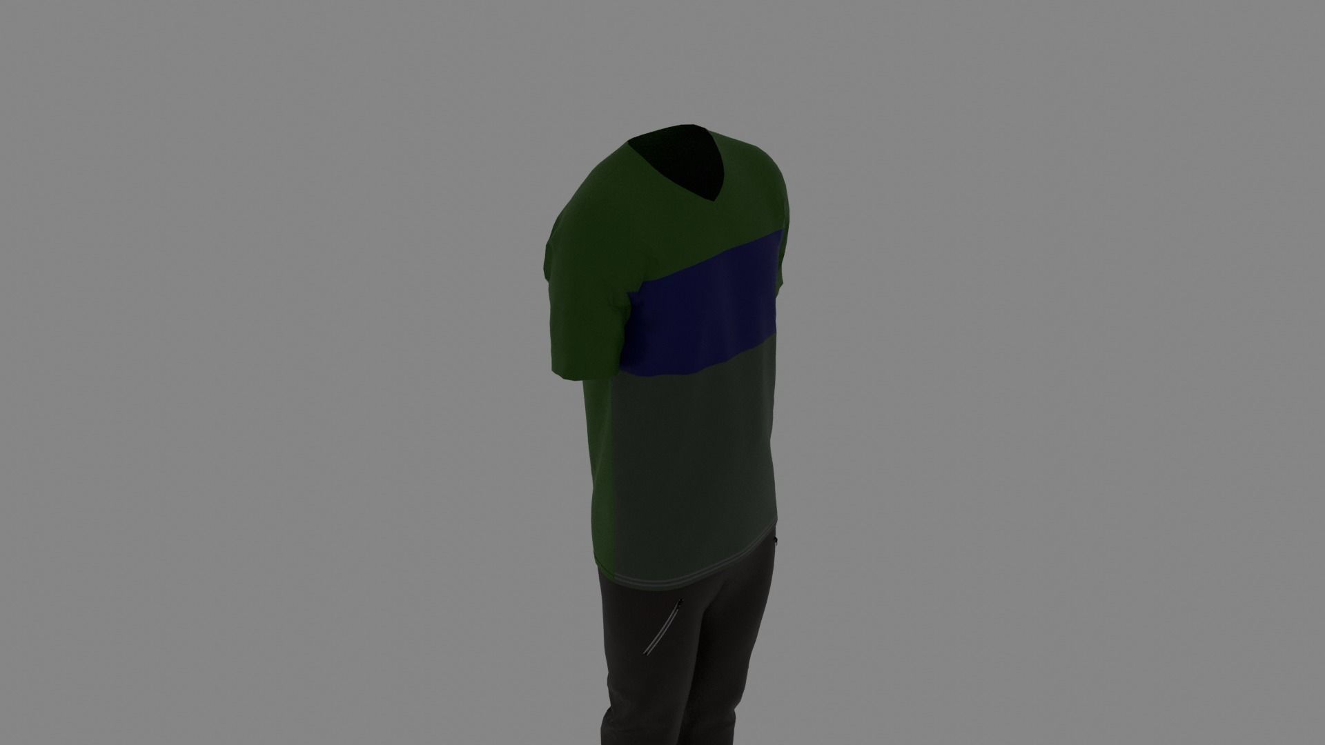 Man Clothes Low-poly 3D model_5