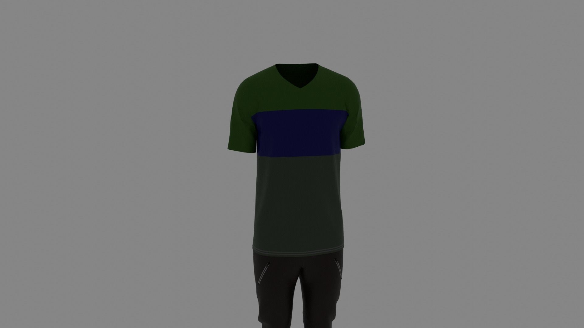 Man Clothes Low-poly 3D model_6