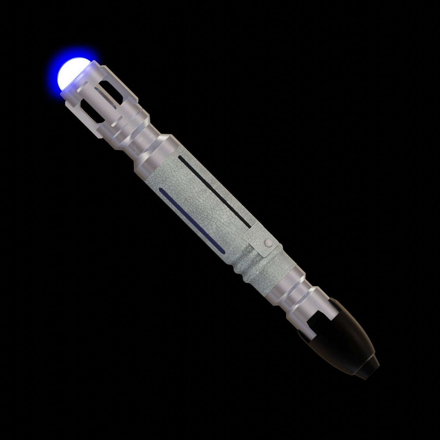 10th Doctor Who Articulated Sonic Screwdriver 3D print model_1