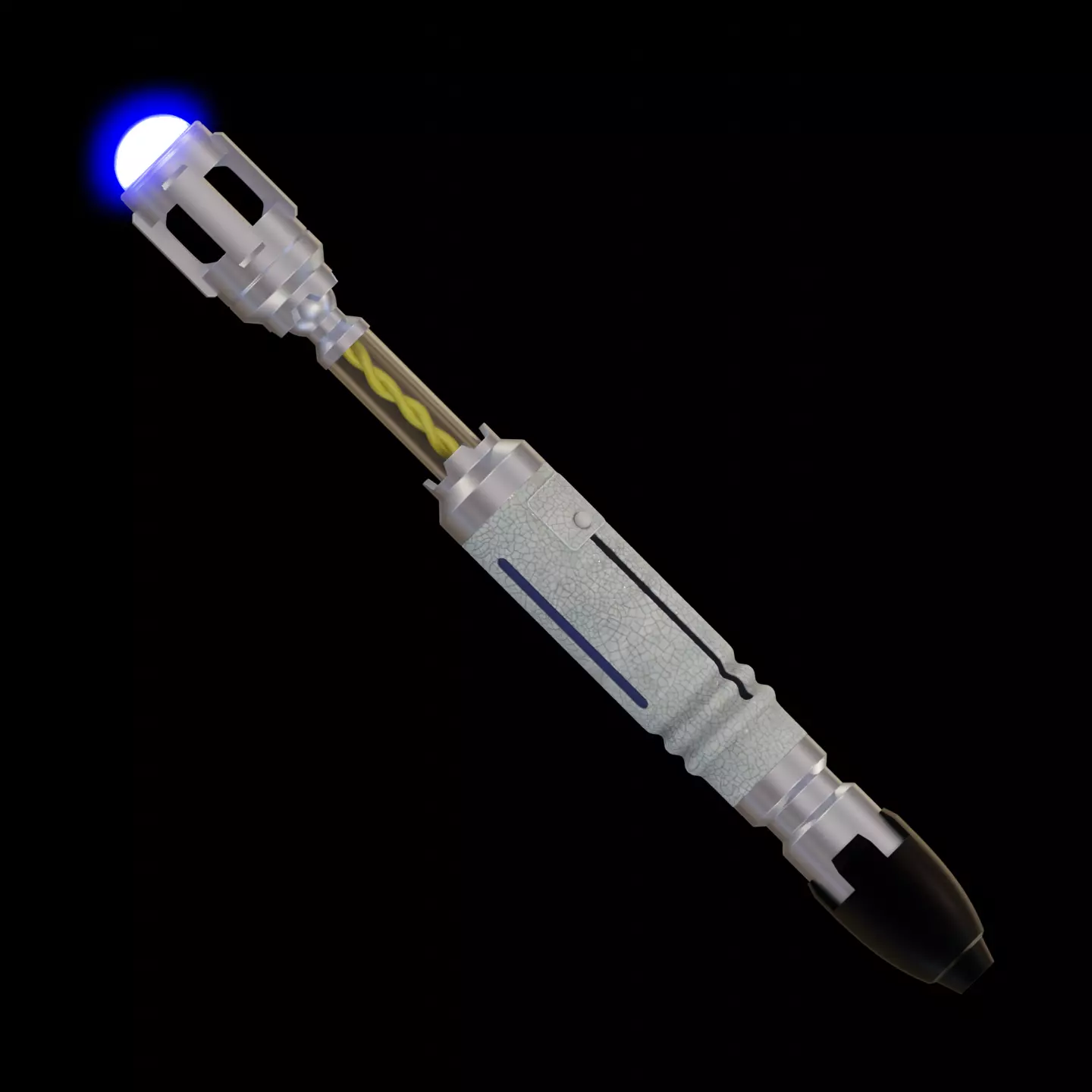 10th Doctor Who Articulated Sonic Screwdriver 3D print model_0