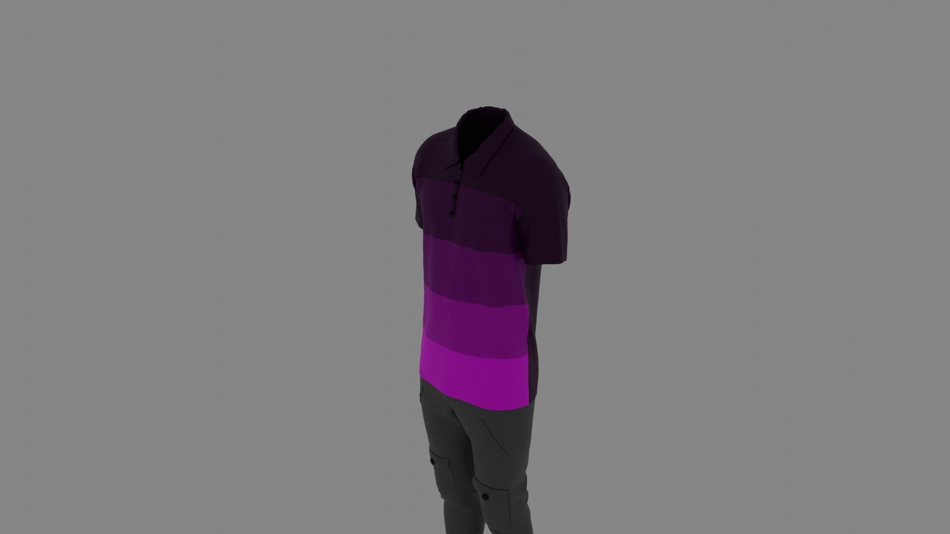 Man Clothes Low-poly 3D model_4
