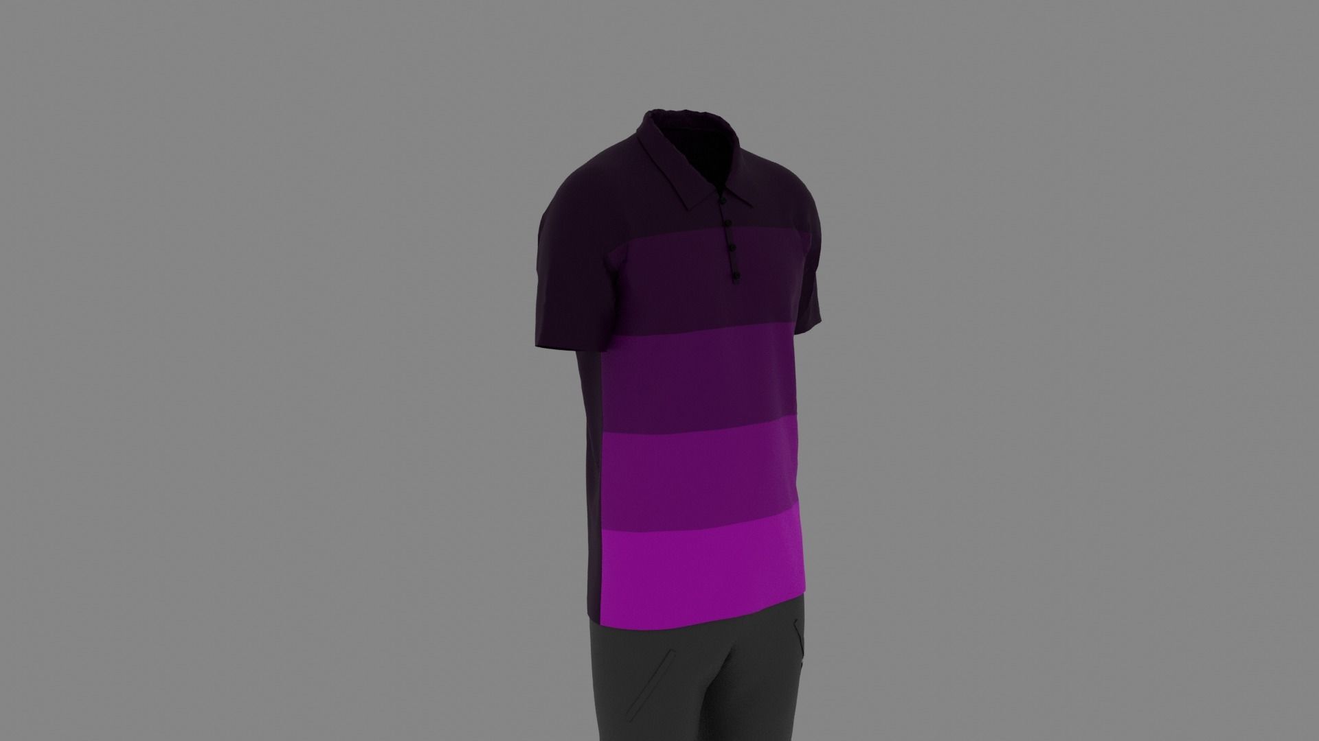 Man Clothes Low-poly 3D model_2