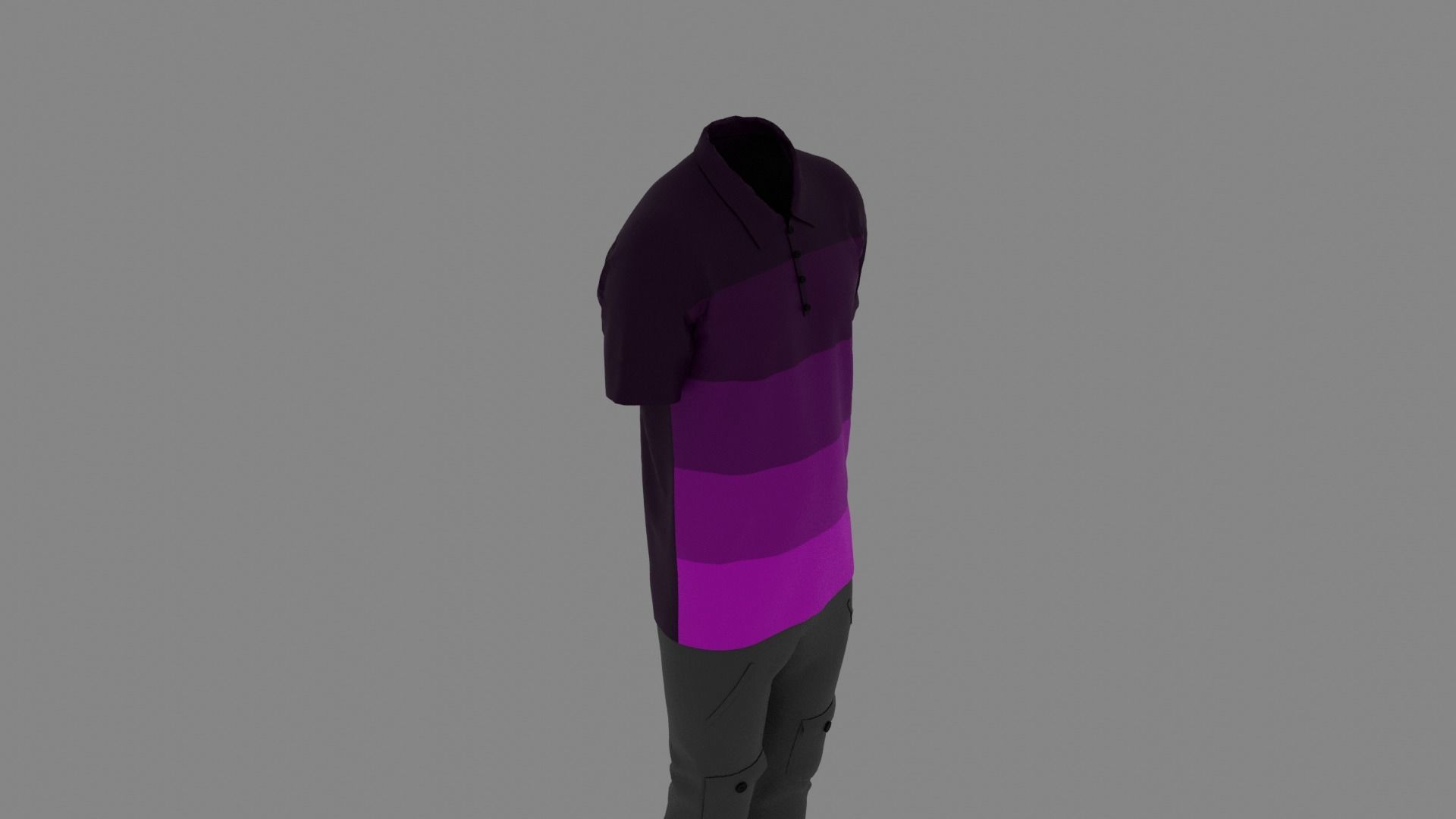 Man Clothes Low-poly 3D model_5