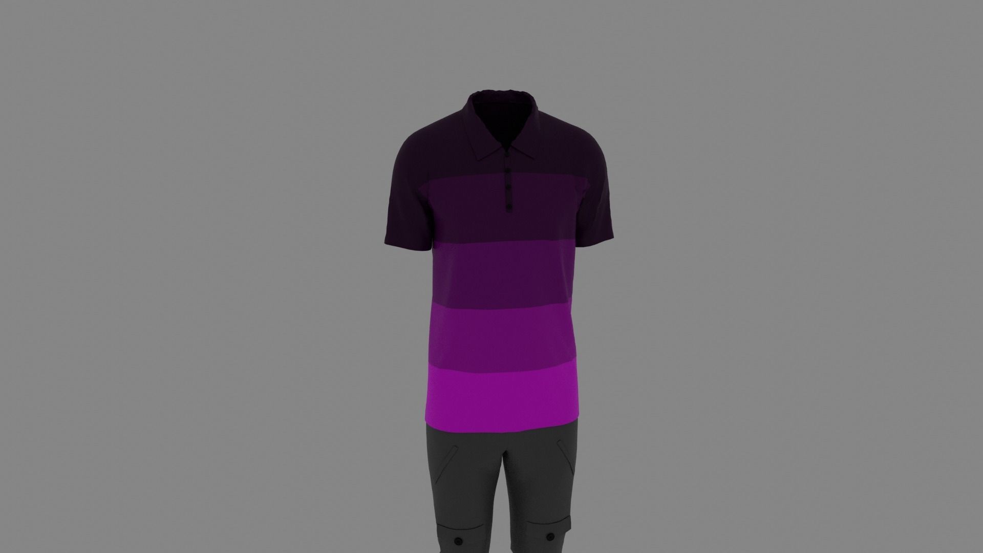 Man Clothes Low-poly 3D model_6