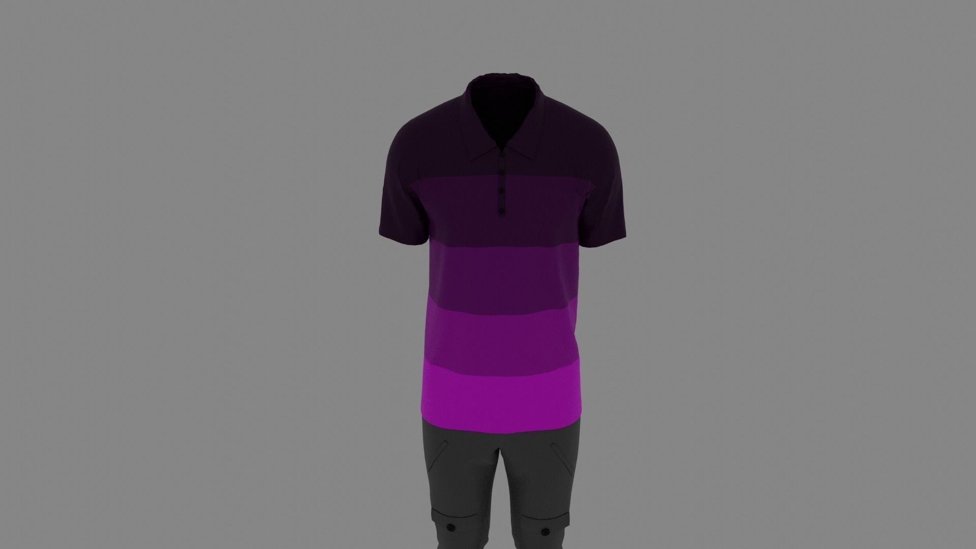 Man Clothes Low-poly 3D model_3