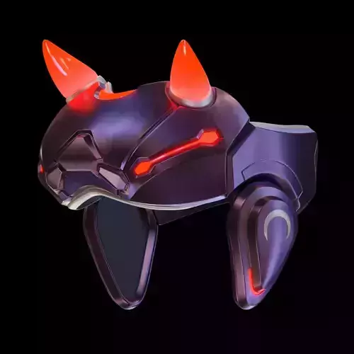 Overwatch 2 Widowmaker Cyber Devil Headpiece 3D print model