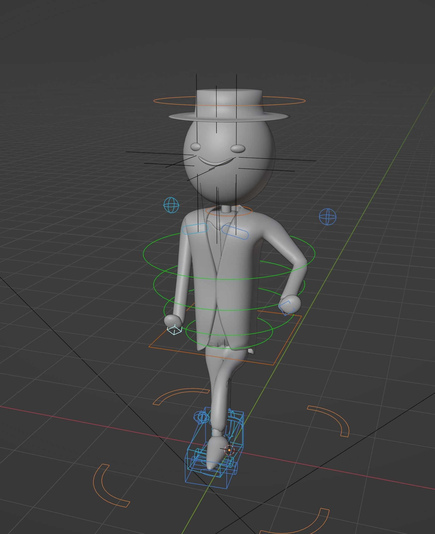 A FREE cartoon style rigged character  Free low-poly 3D model_4