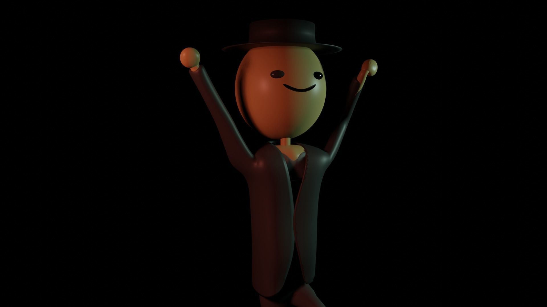 A FREE cartoon style rigged character  Free low-poly 3D model_1