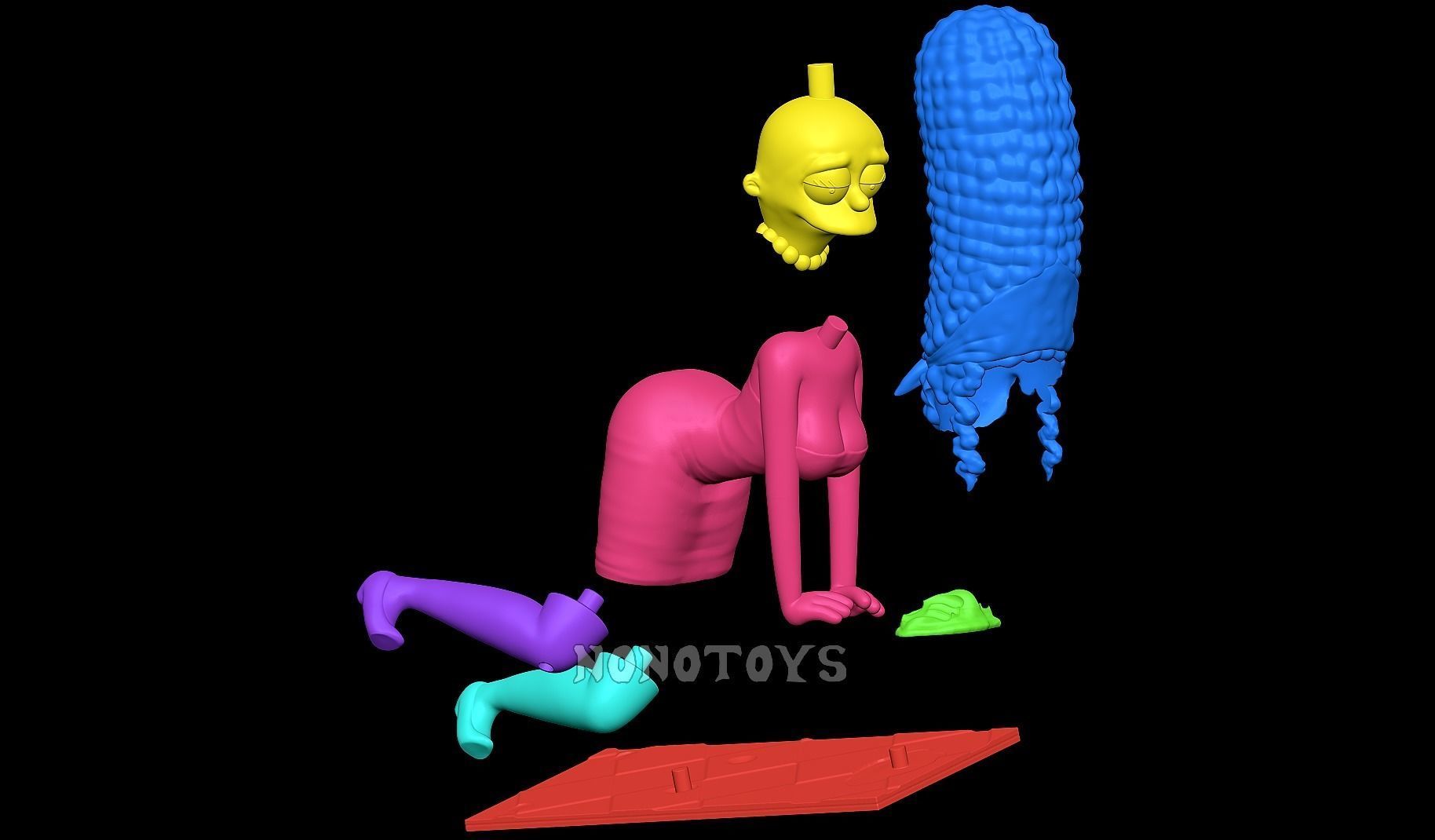 Marge NSFW 3D print model_6