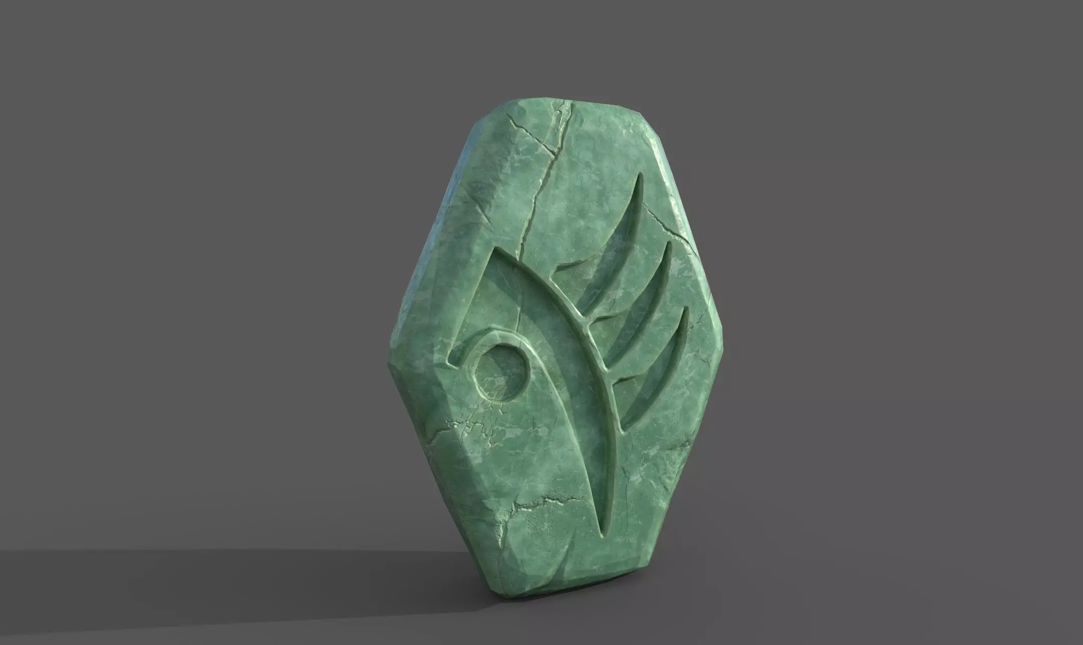 Magic Stone Low-poly 3D model_0
