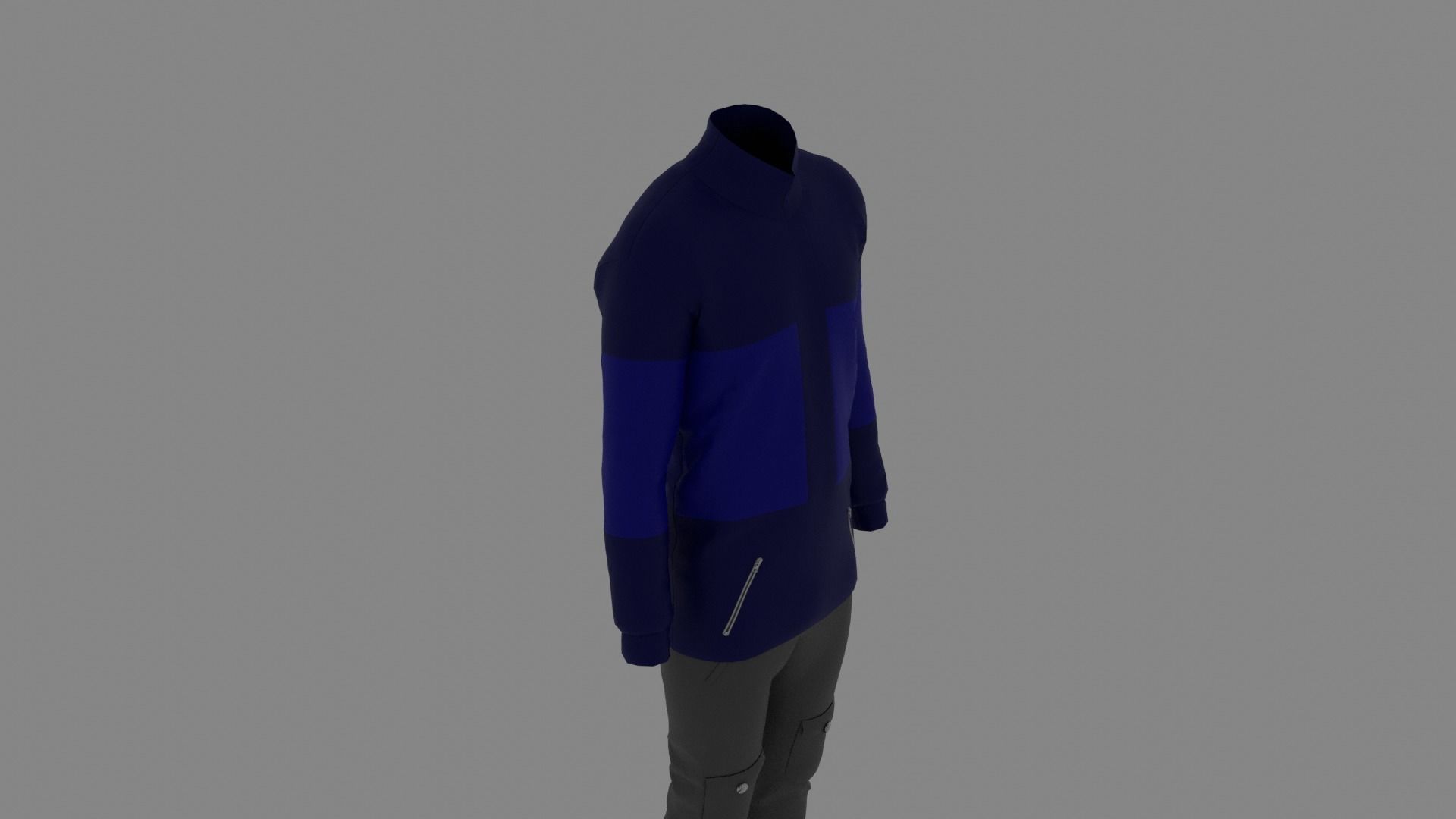 Man Clothes Low-poly 3D model_5