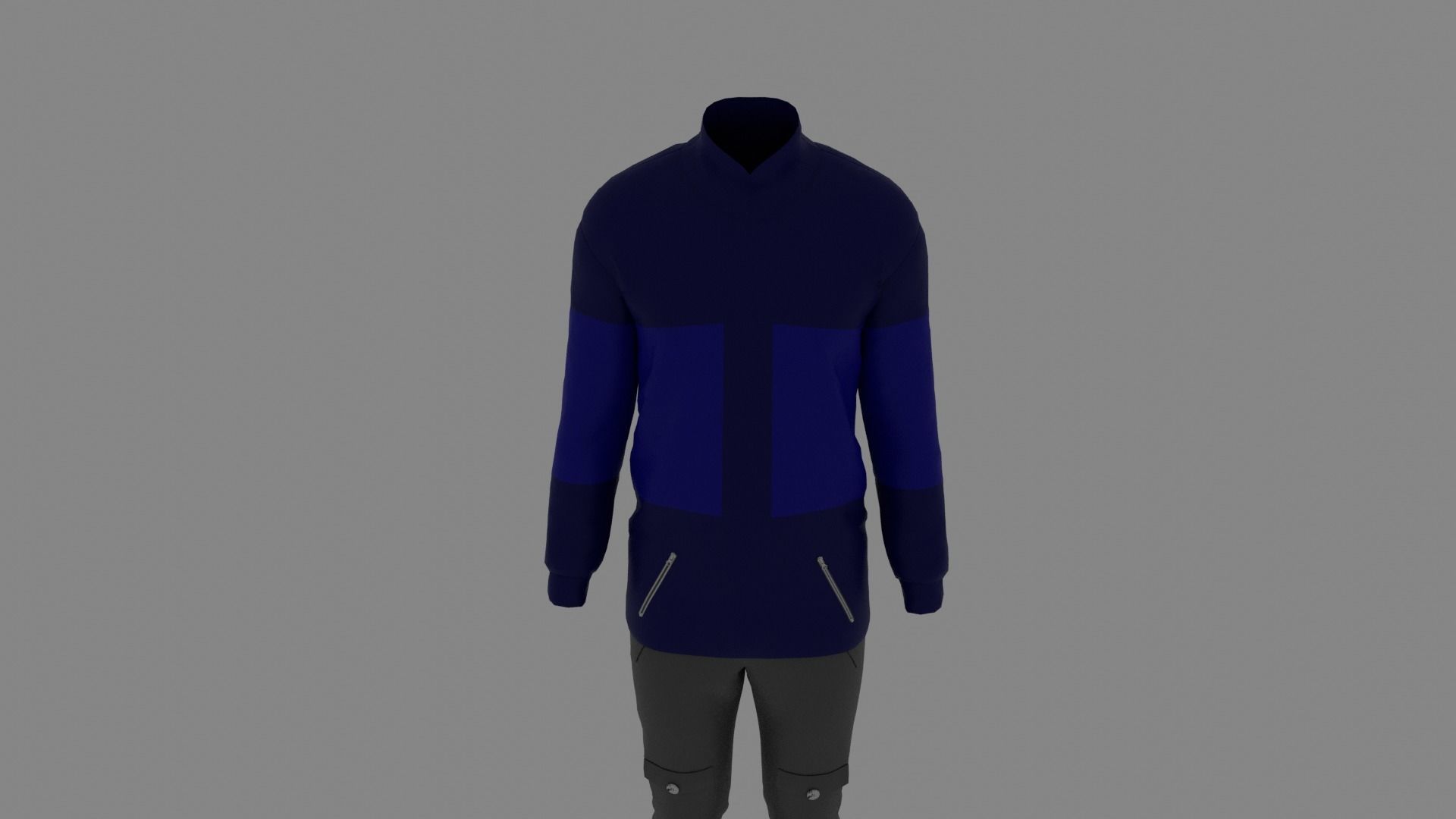 Man Clothes Low-poly 3D model_3