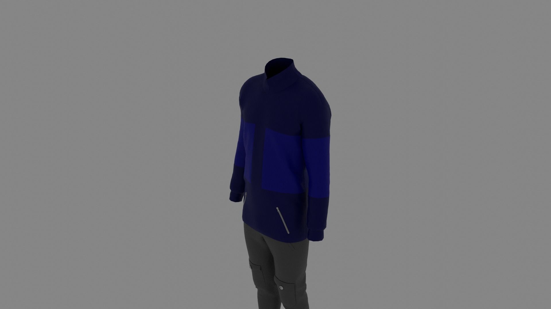 Man Clothes Low-poly 3D model_4