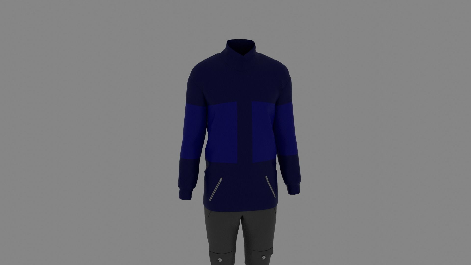 Man Clothes Low-poly 3D model_6