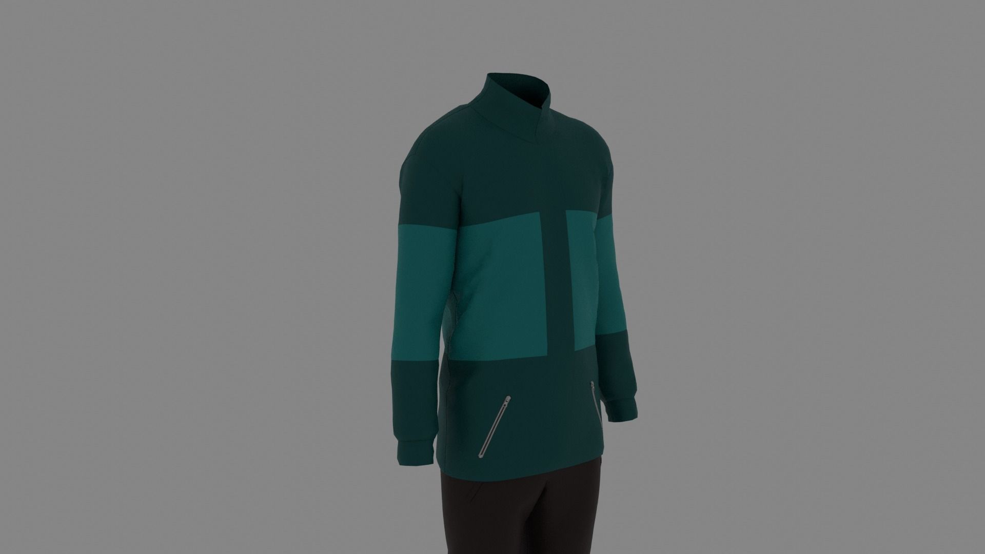 Man Clothes Low-poly 3D model_2