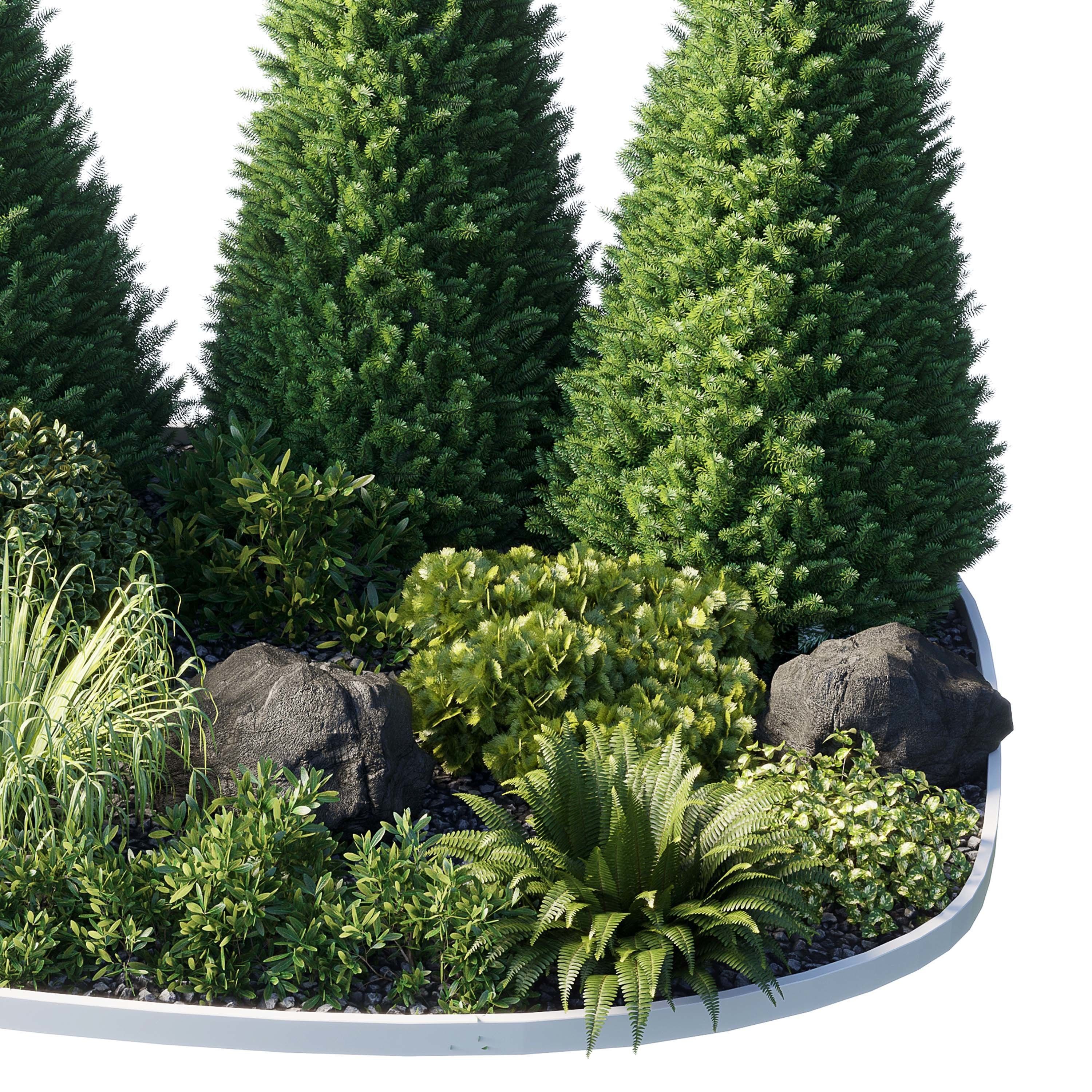 Alpine Hill 08 corona Low-poly 3D model_3