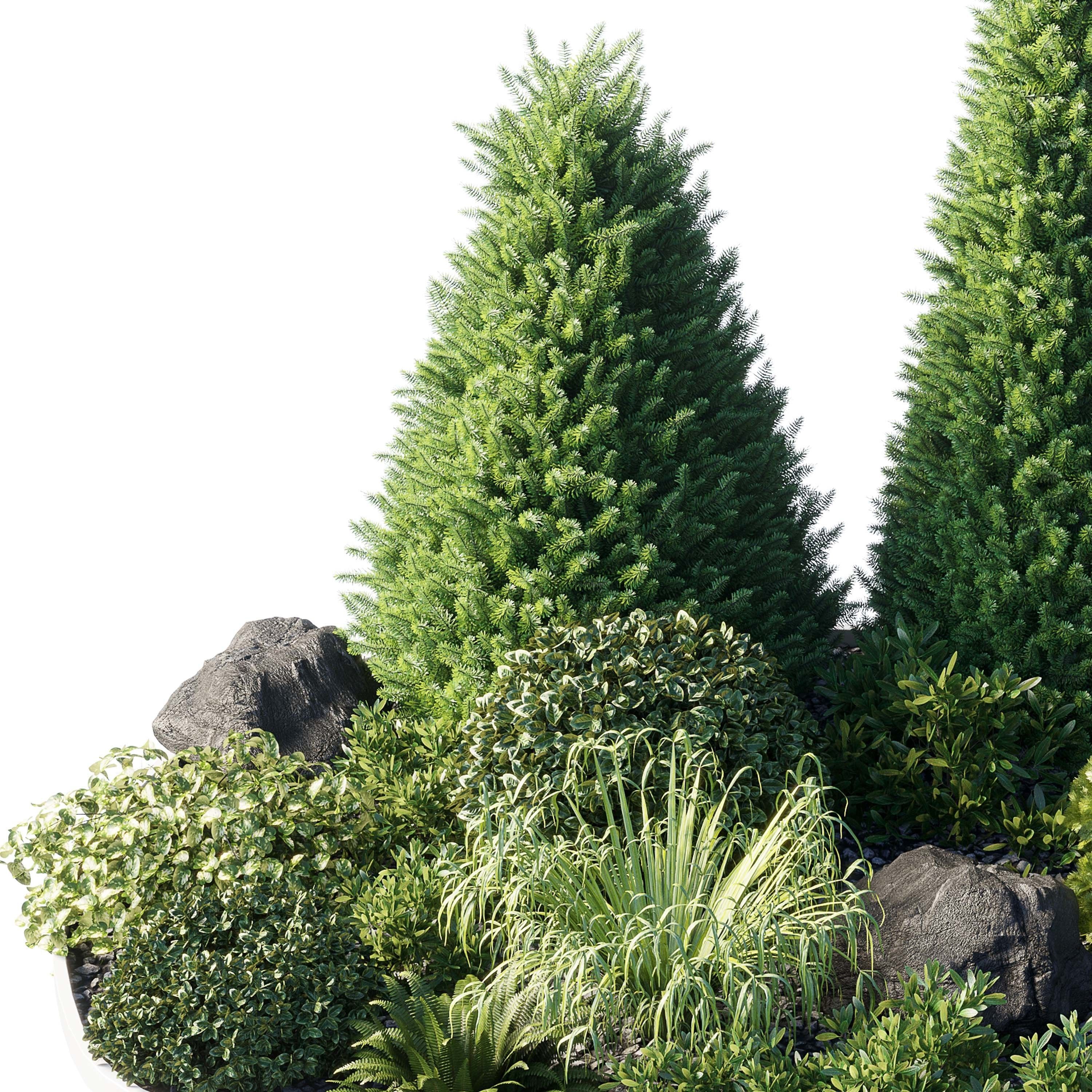 Alpine Hill 08 corona Low-poly 3D model_2