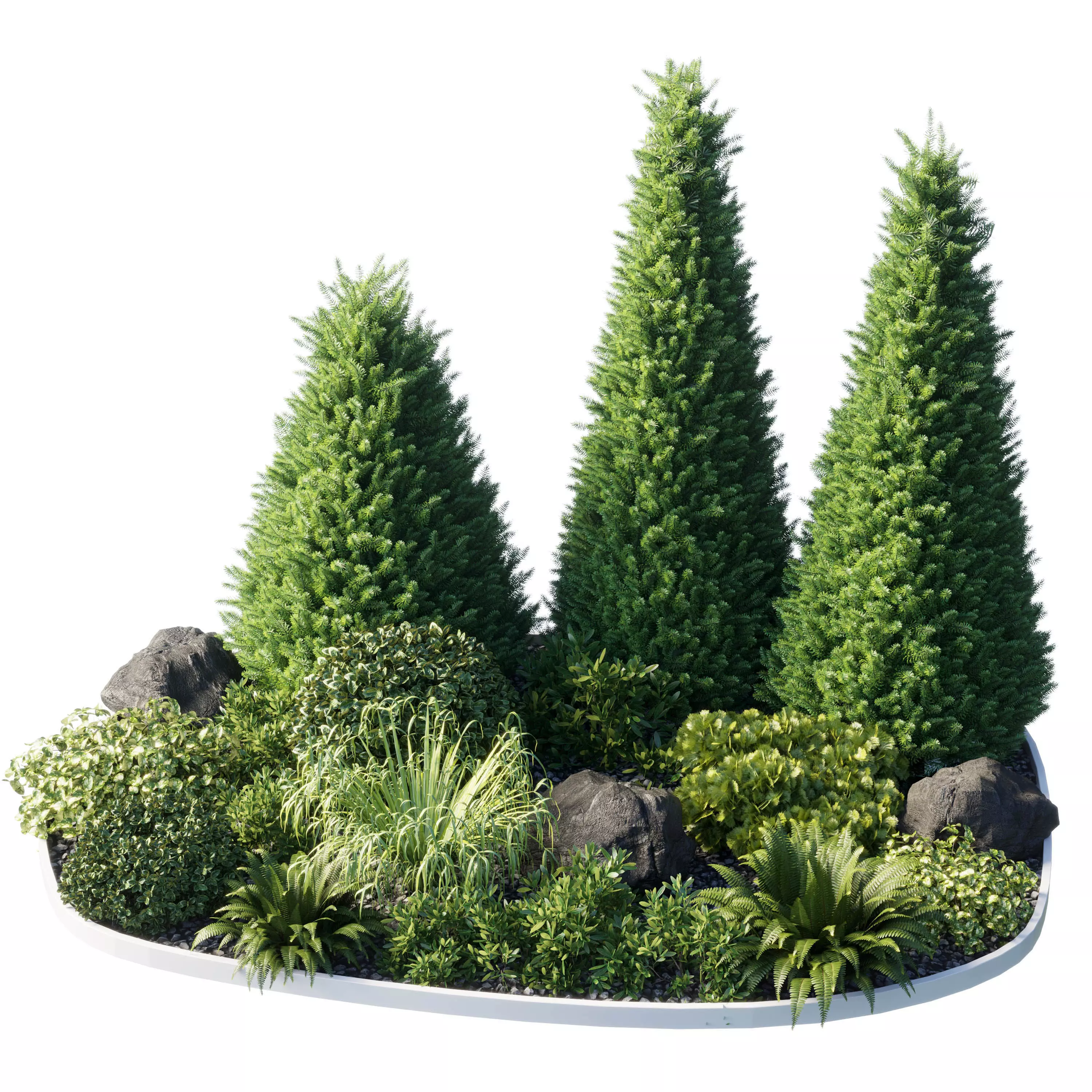 Alpine Hill 08 corona Low-poly 3D model_0