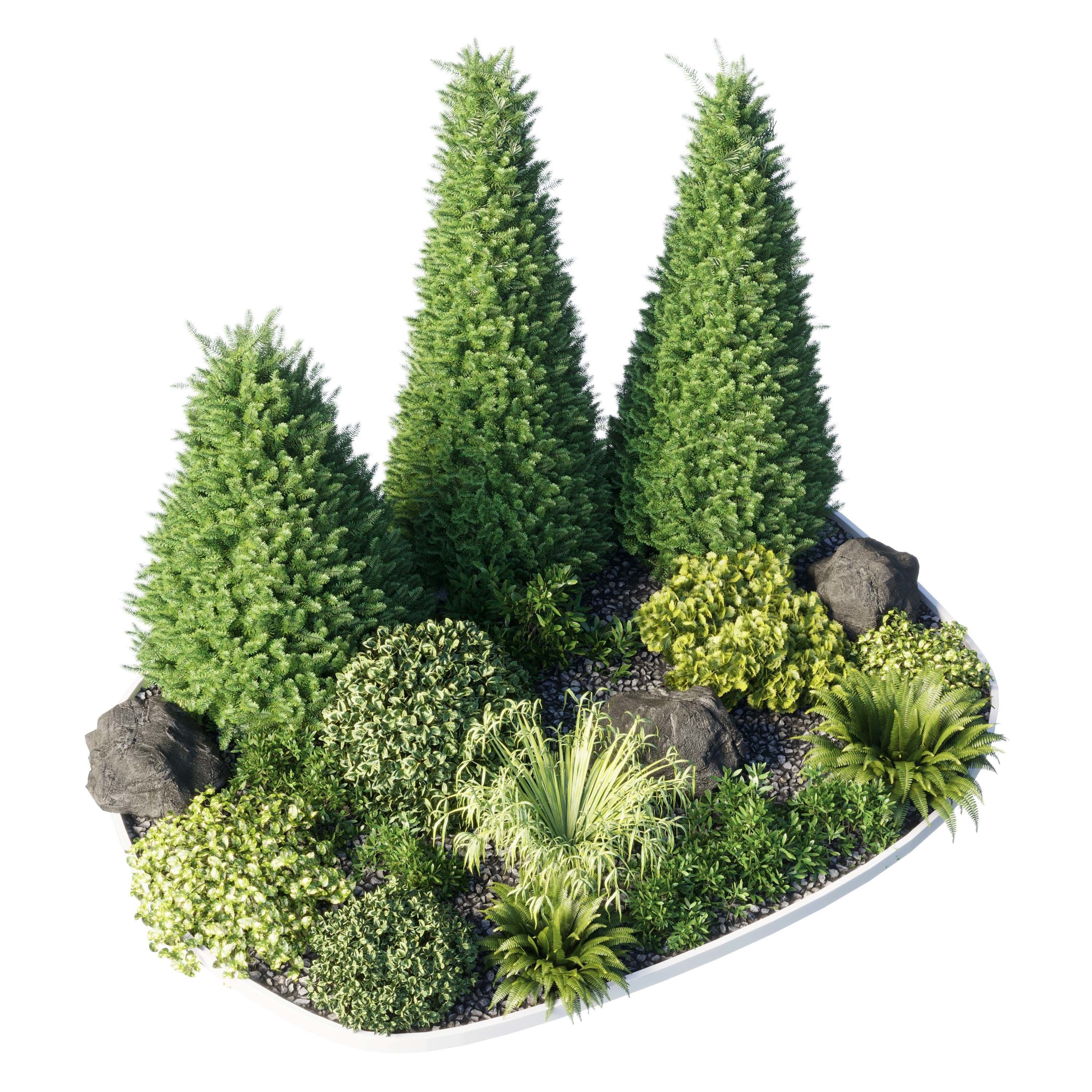 Alpine Hill 08 corona Low-poly 3D model_1