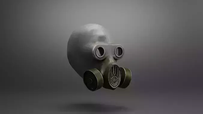 Gas mask STALKER ubludok Low-poly 3D model