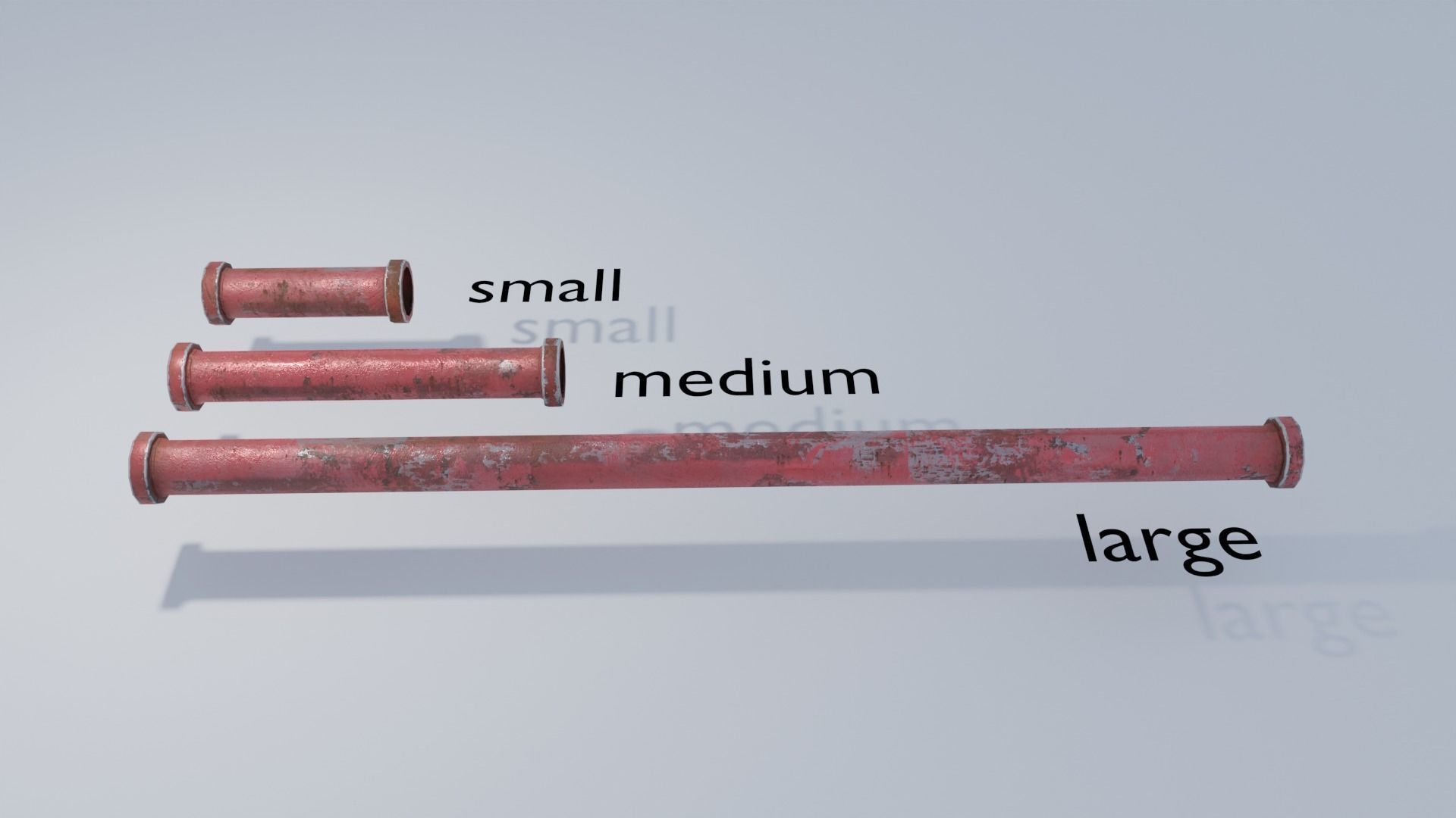 Large Metal Pipes 4K and 2K Low-poly 3D model_6