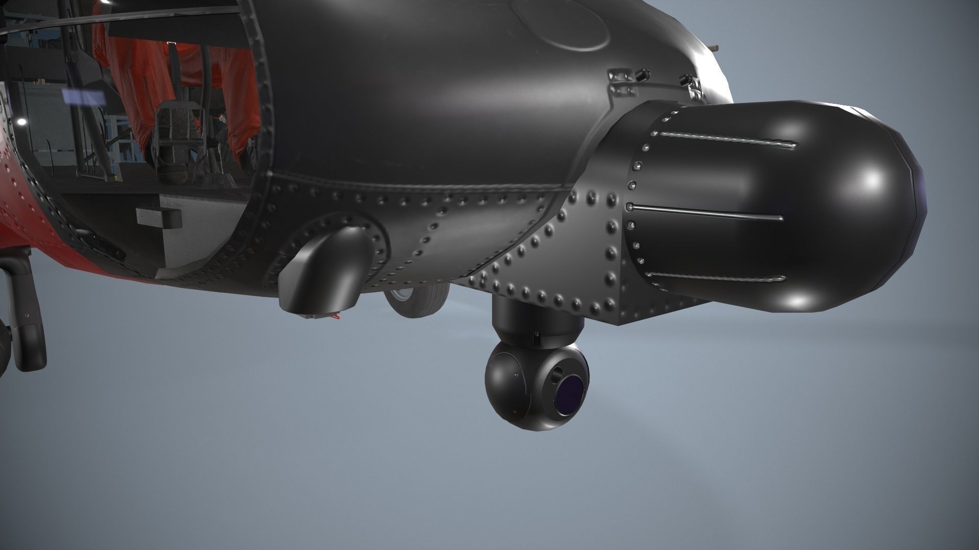 Sikorsky MH-60J Jay Hawk Basic Animation Low-poly 3D model_6