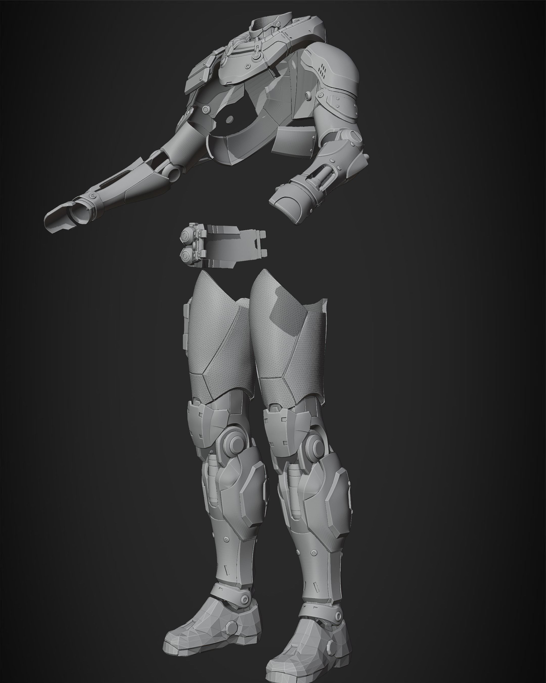 Exo-Stranger Armor for Cosplay 3D print model_13