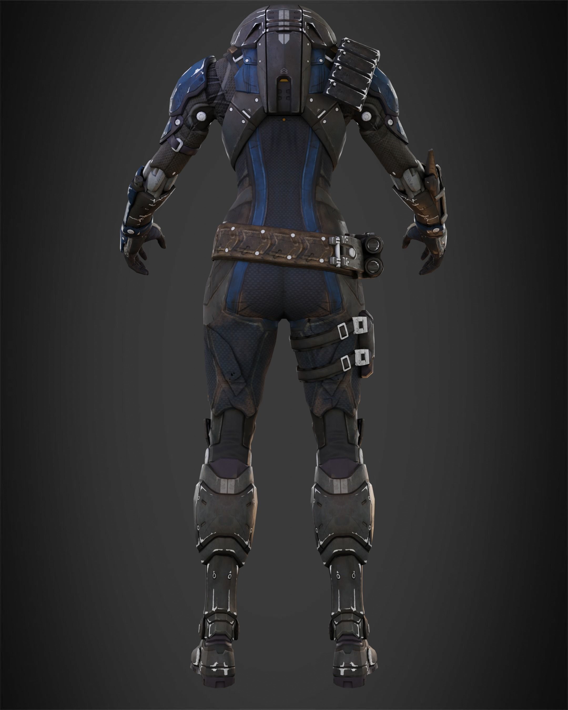 Exo-Stranger Armor for Cosplay 3D print model_7