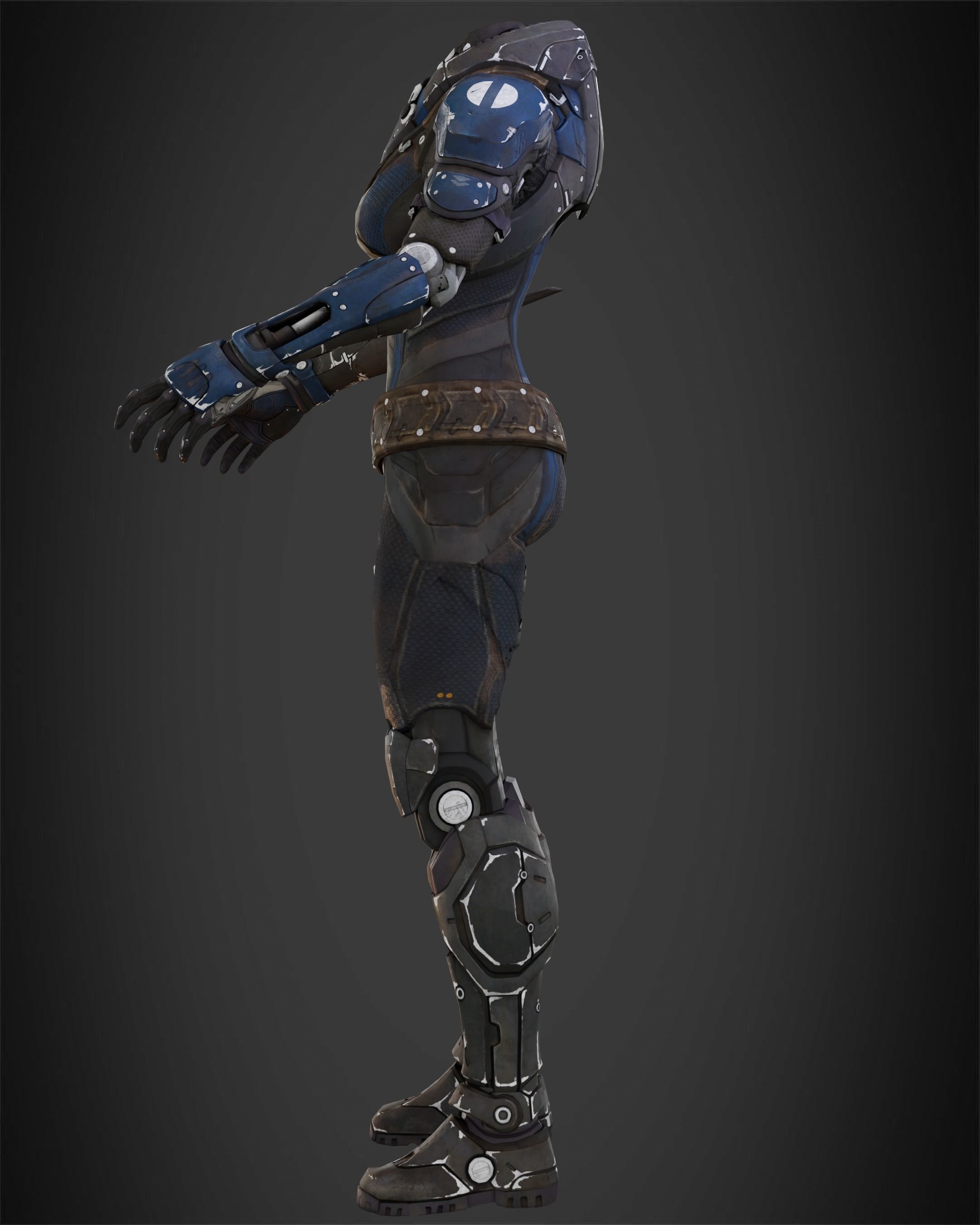 Exo-Stranger Armor for Cosplay 3D print model_5