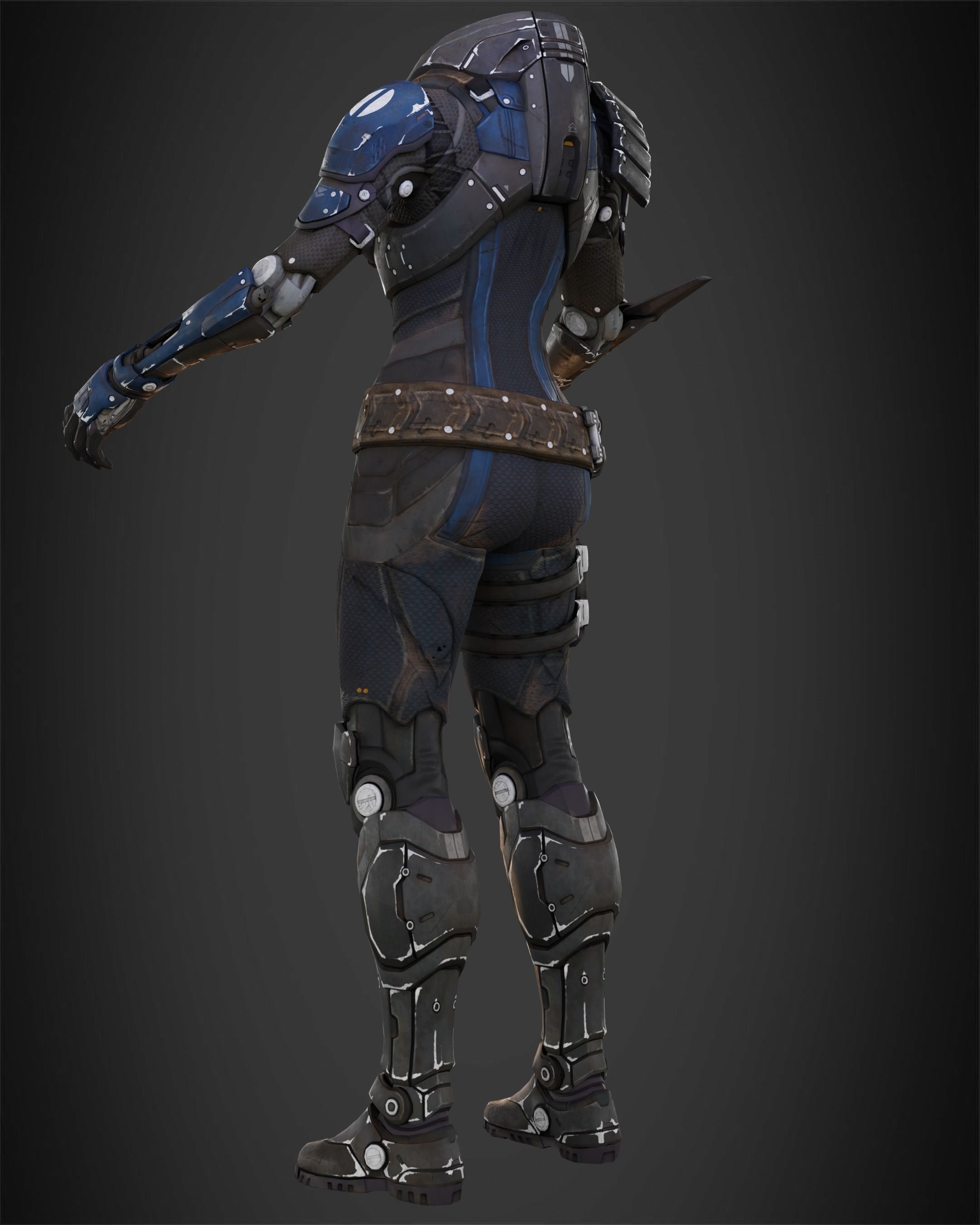 Exo-Stranger Armor for Cosplay 3D print model_6