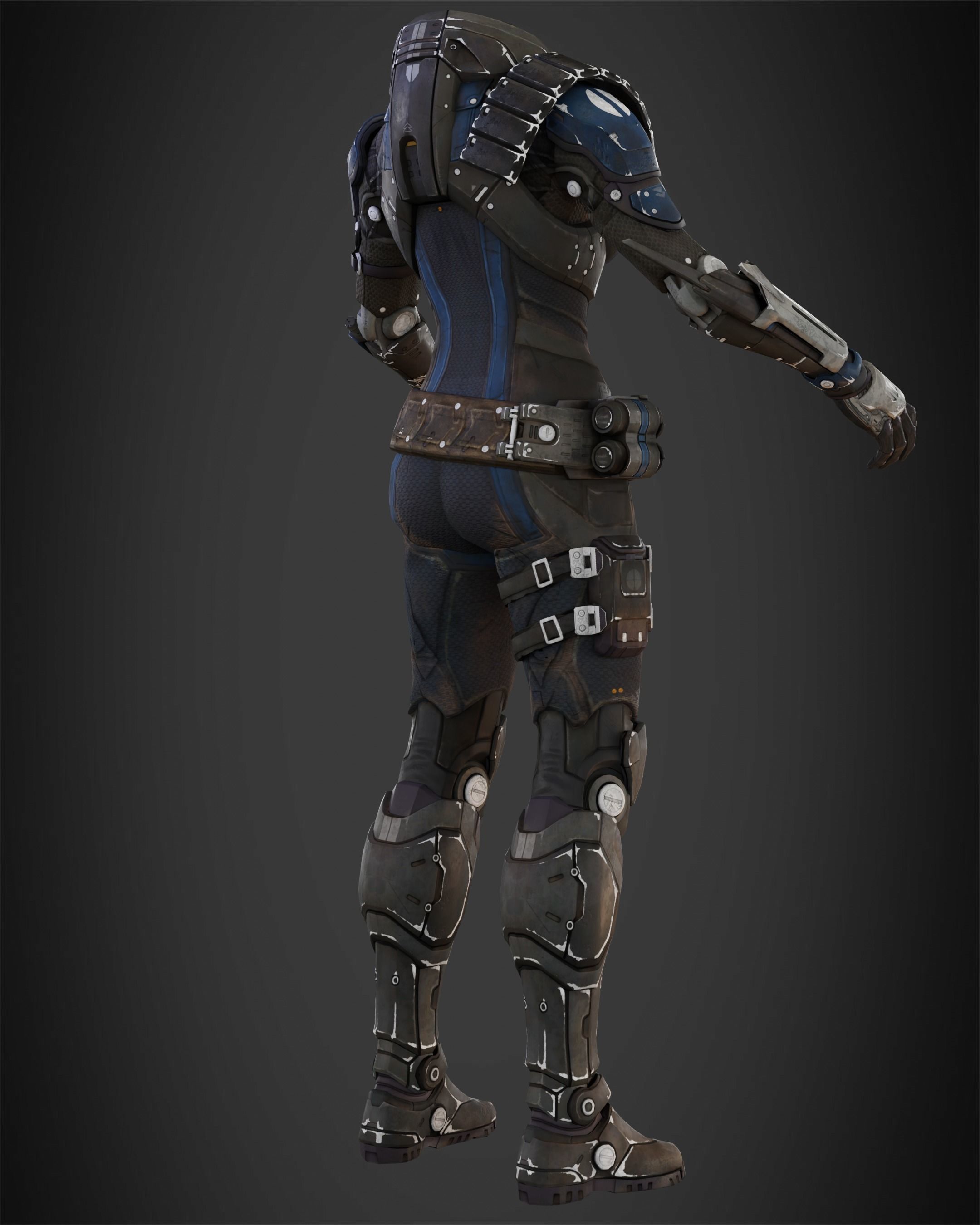 Exo-Stranger Armor for Cosplay 3D print model_8