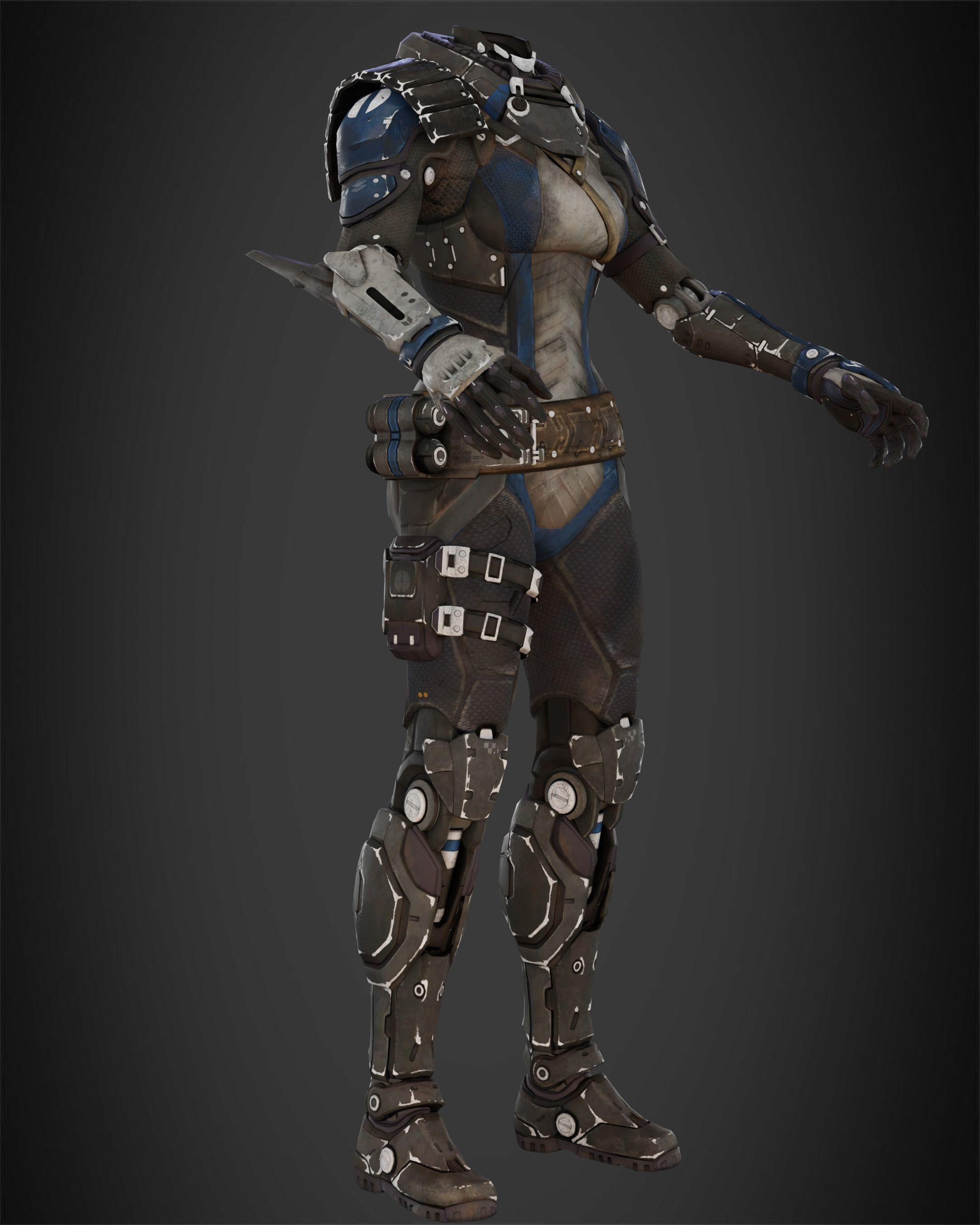 Exo-Stranger Armor for Cosplay 3D print model_10