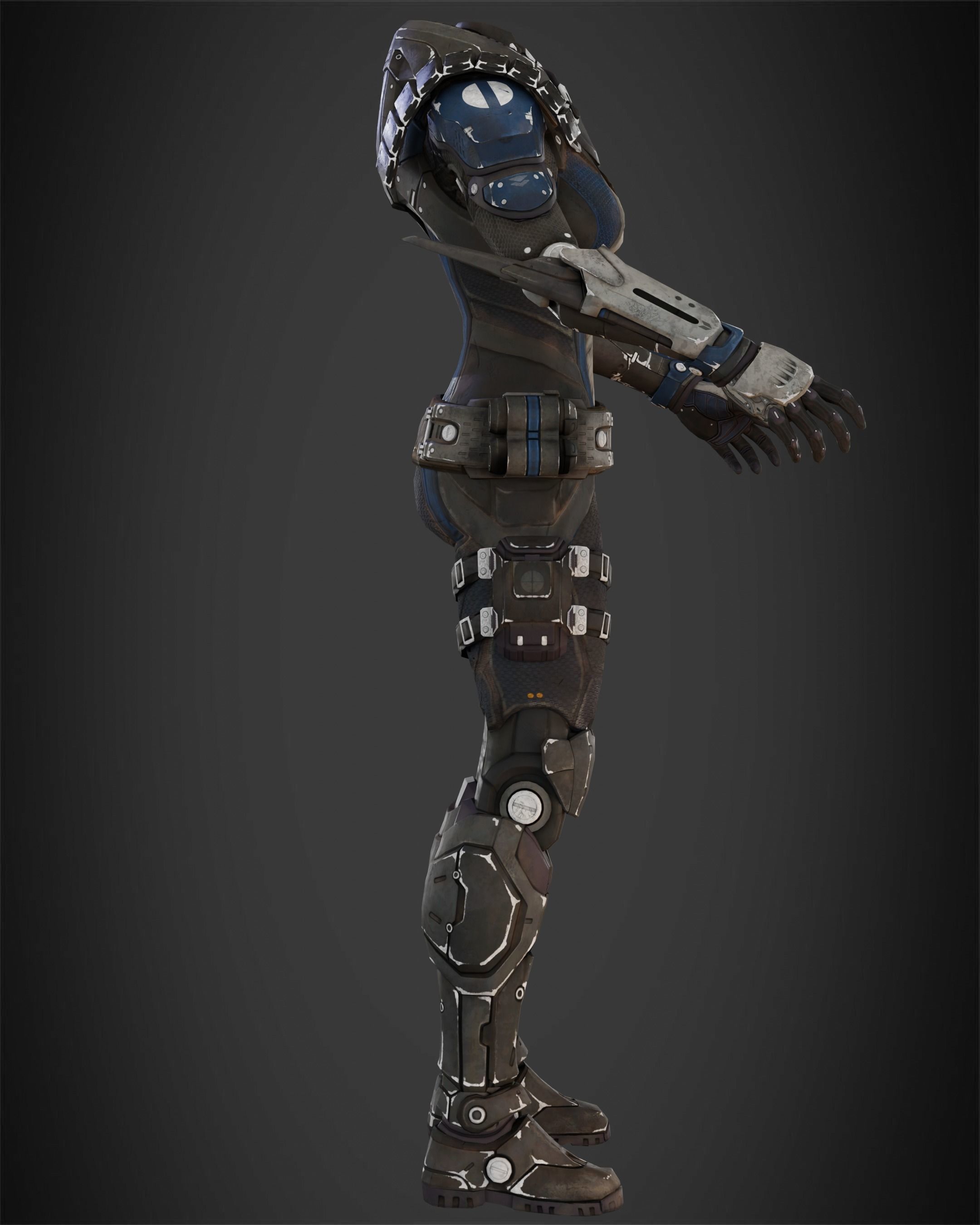 Exo-Stranger Armor for Cosplay 3D print model_9