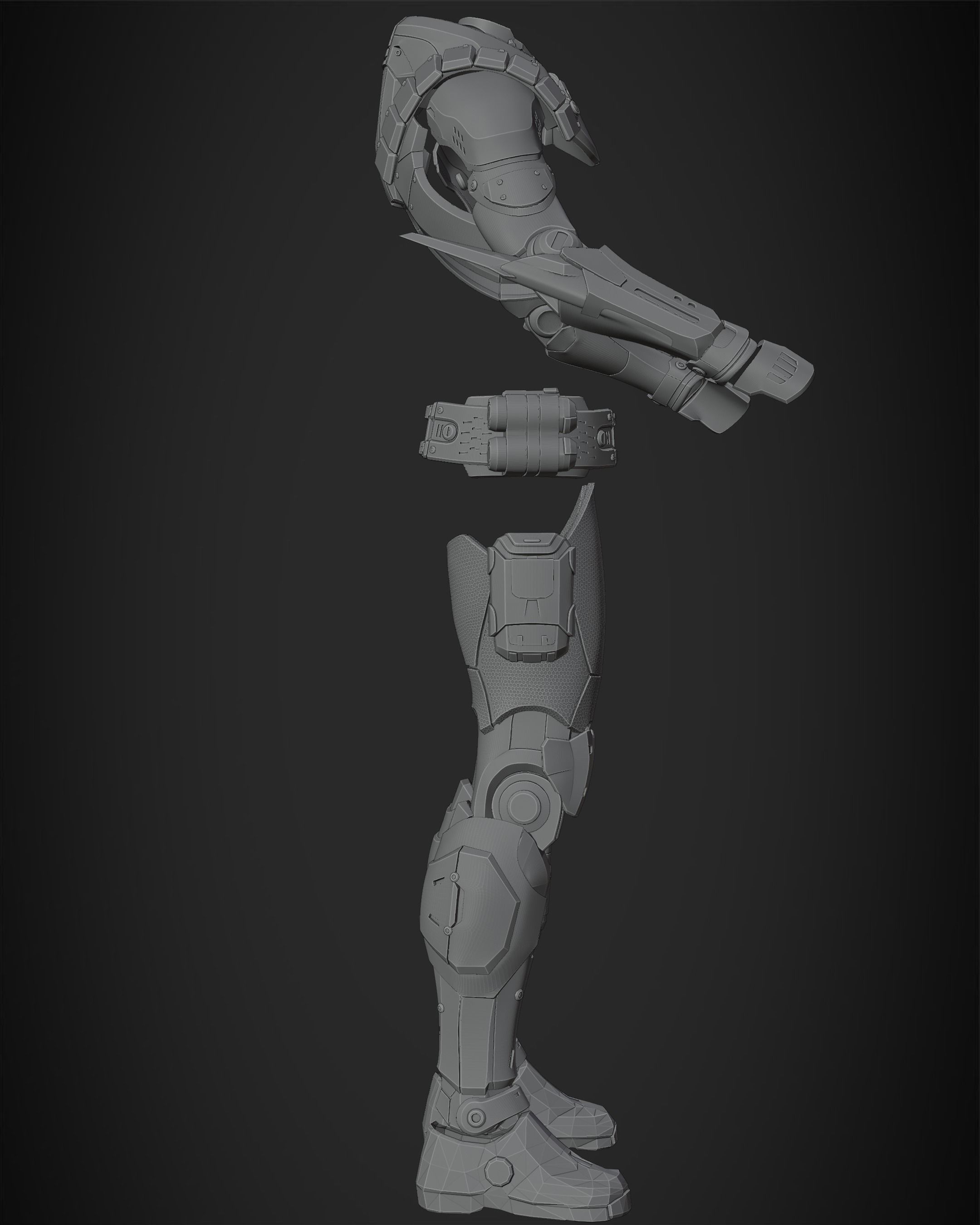 Exo-Stranger Armor for Cosplay 3D print model_17