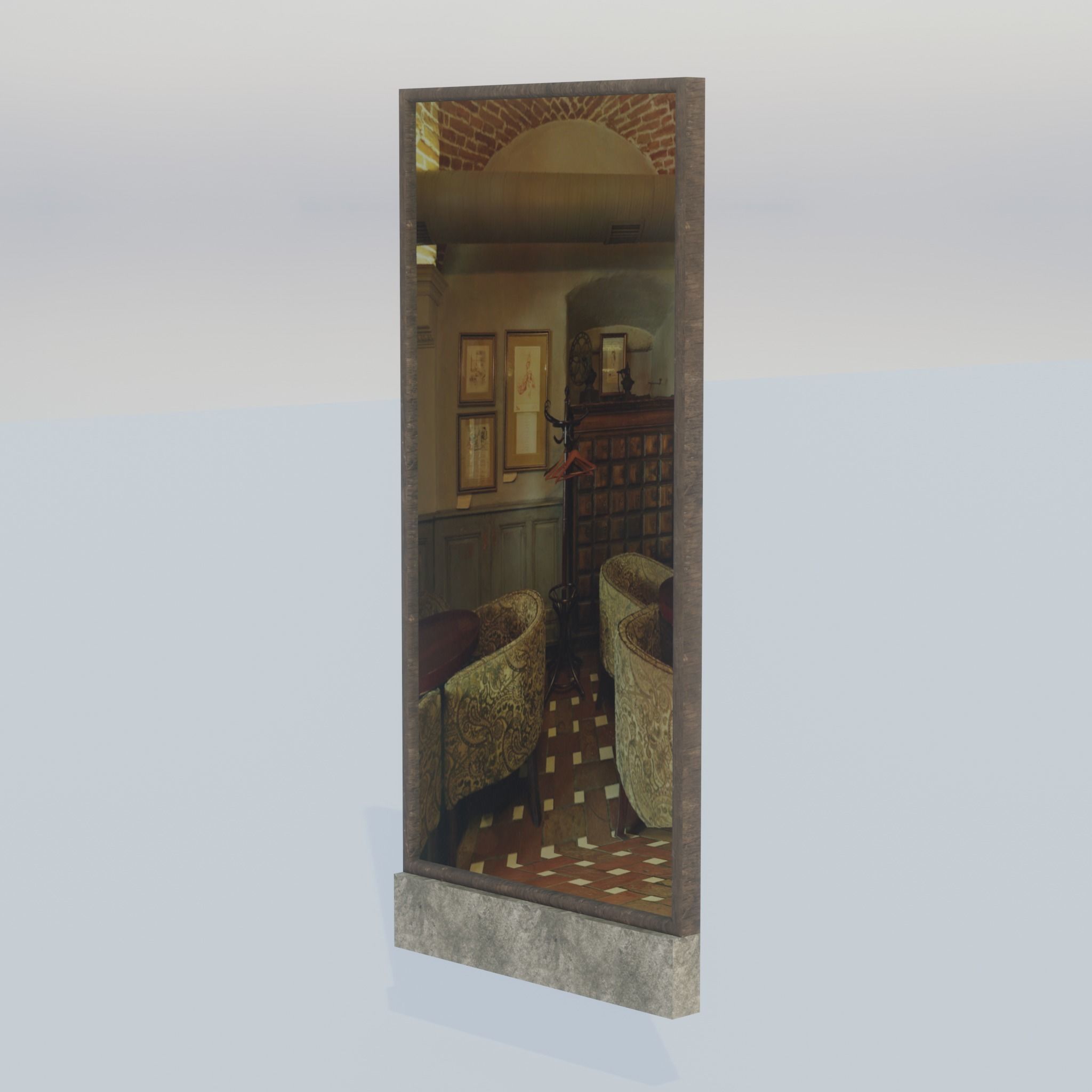 Building modular european old id 0 Low-poly 3D model_11