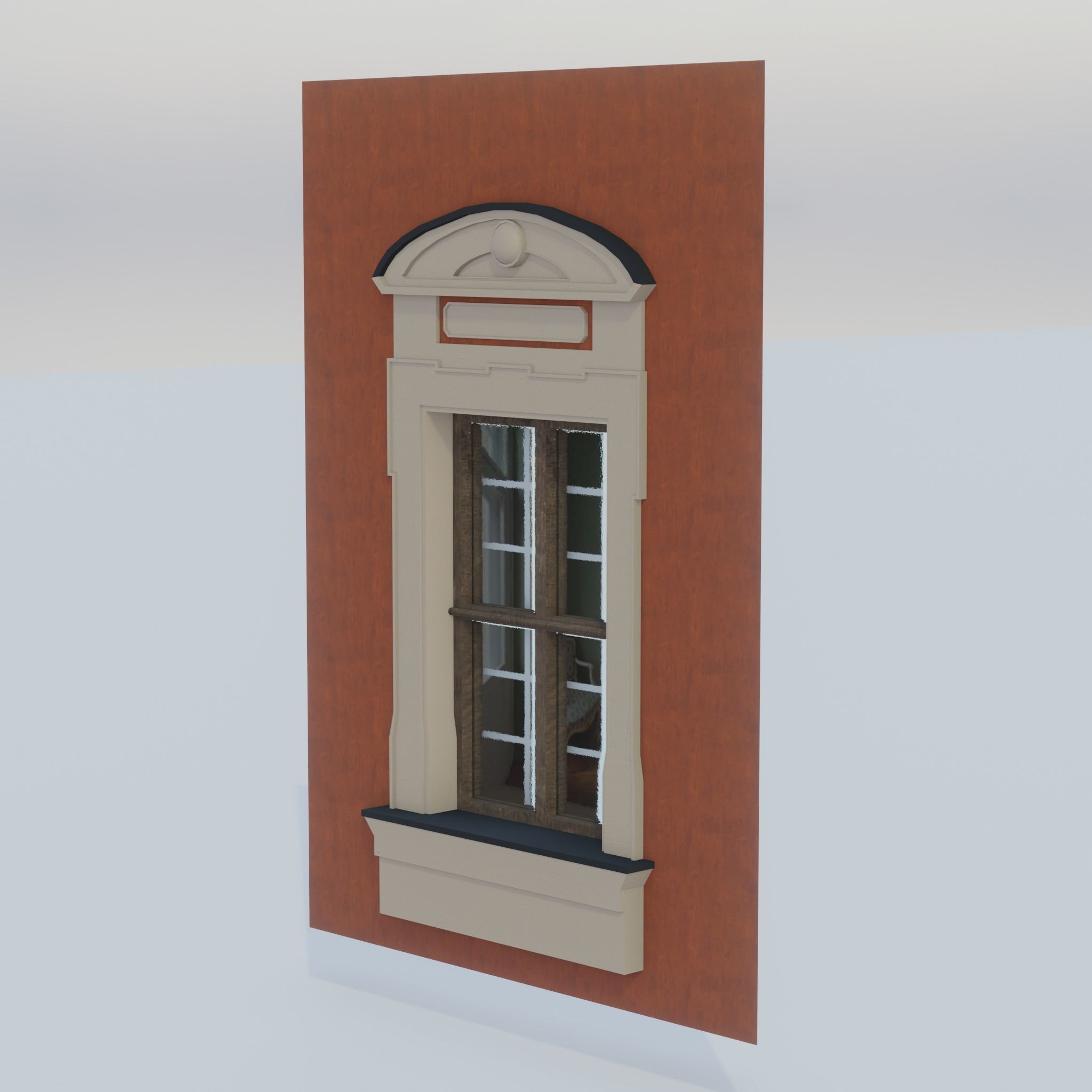 Building modular european old id 0 Low-poly 3D model_3