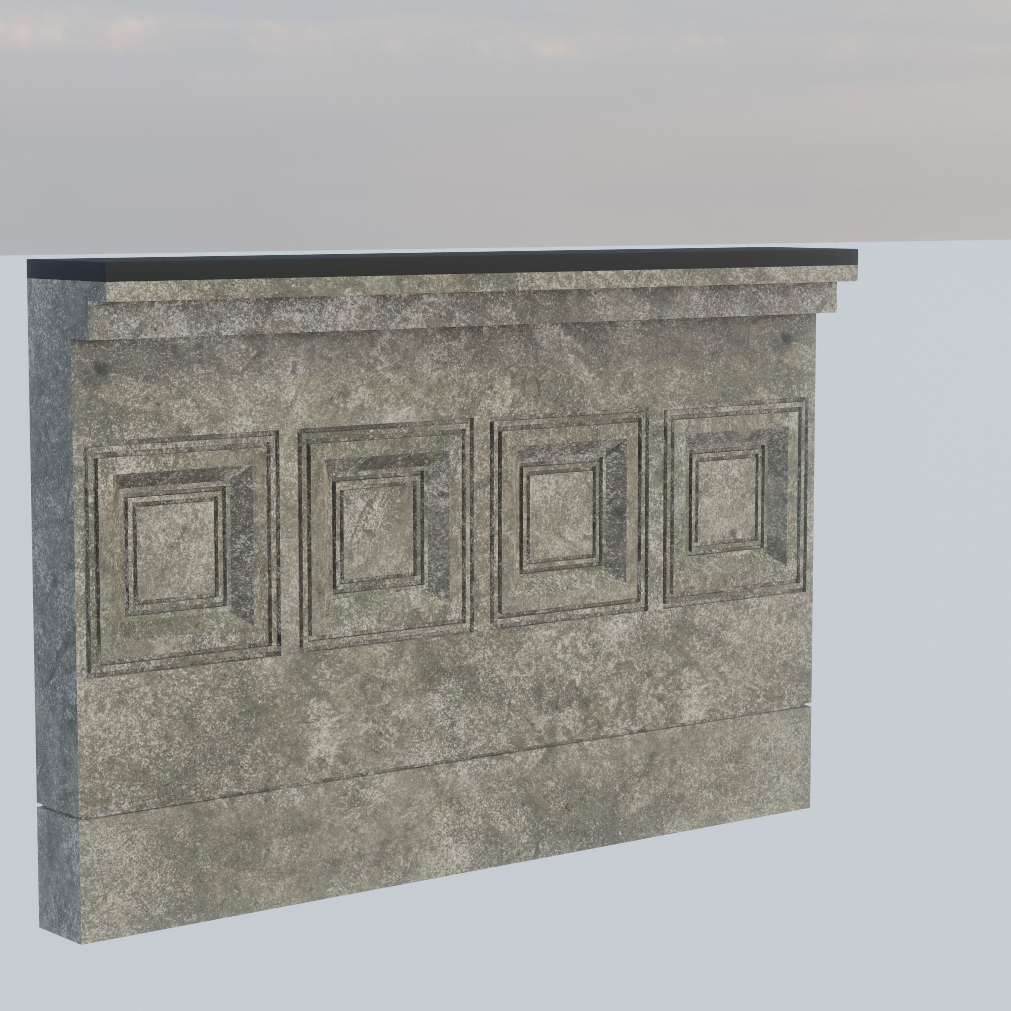 Building modular european old id 0 Low-poly 3D model_29