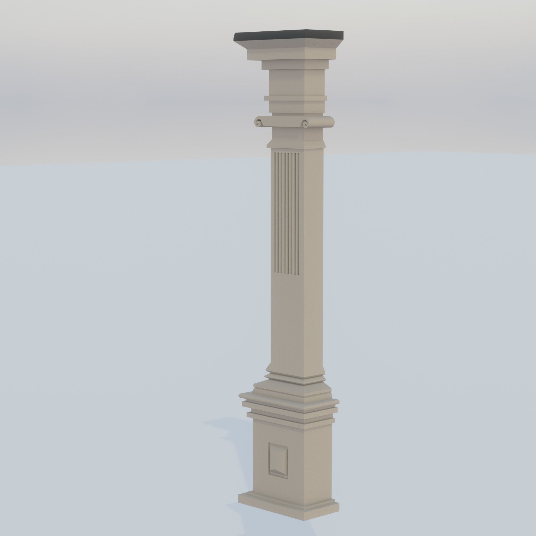 Building modular european old id 0 Low-poly 3D model_10