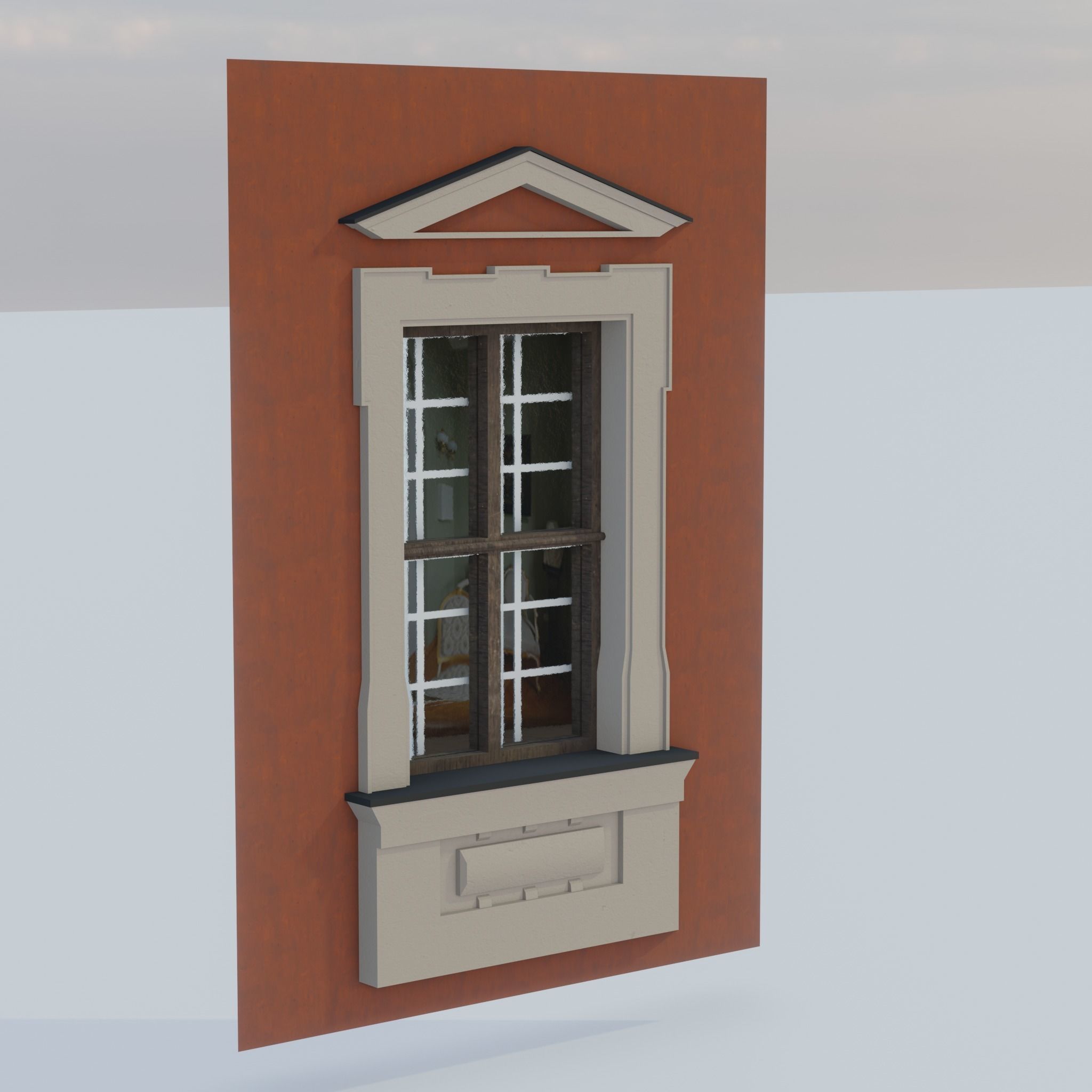 Building modular european old id 0 Low-poly 3D model_27