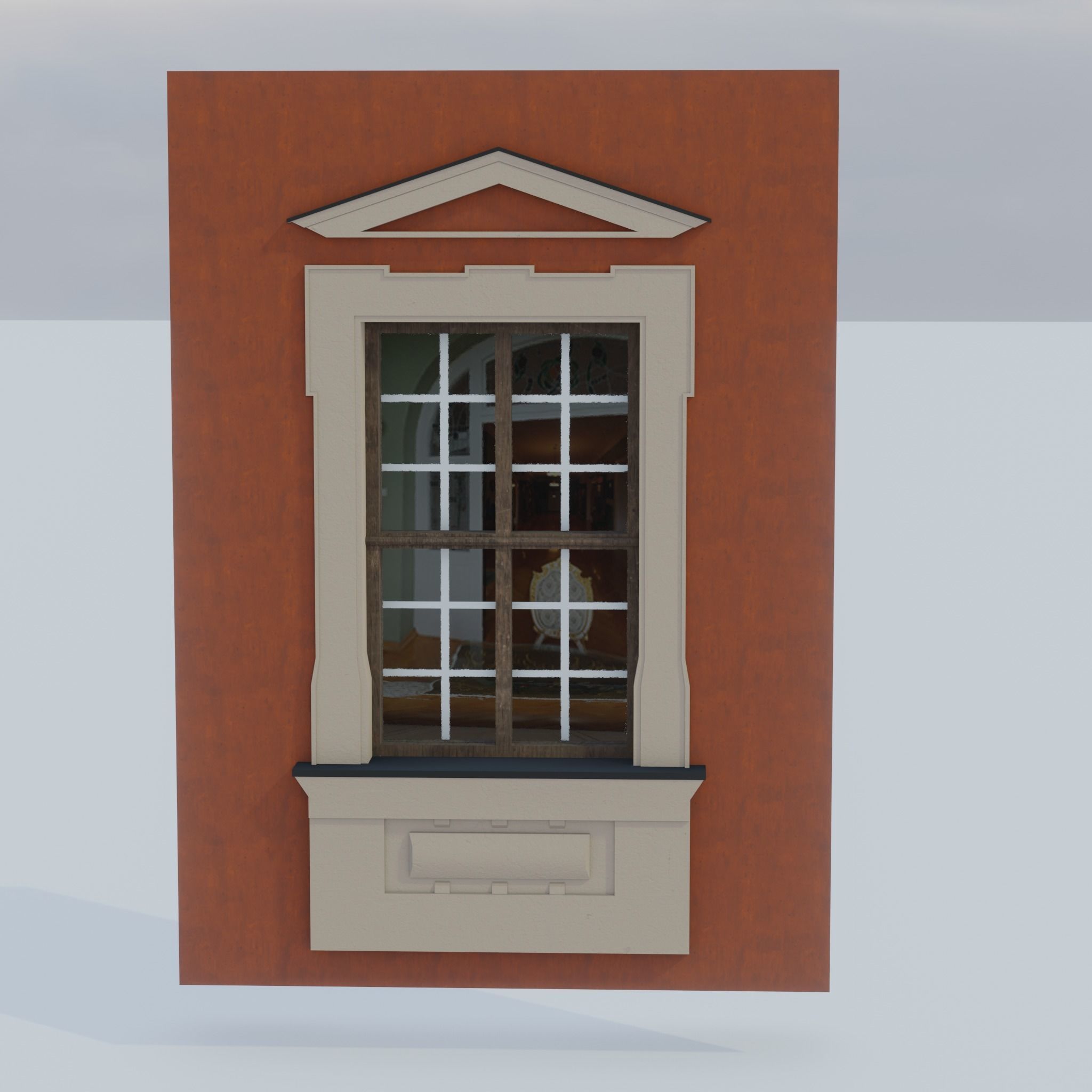 Building modular european old id 0 Low-poly 3D model_16