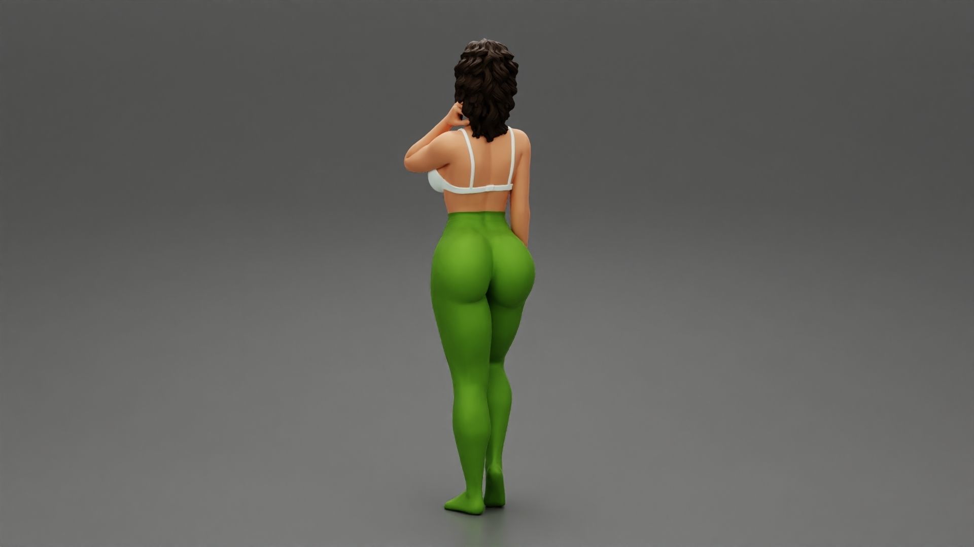 Beautiful sexy lady in elegant panties and bra 3D print model_4