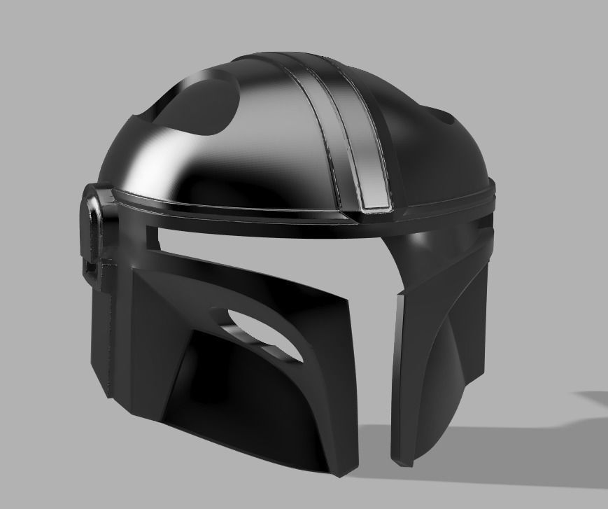 Mandalorian Cat Helmet 3D print model_1