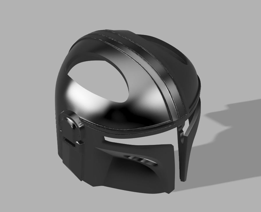 Mandalorian Cat Helmet 3D print model_16