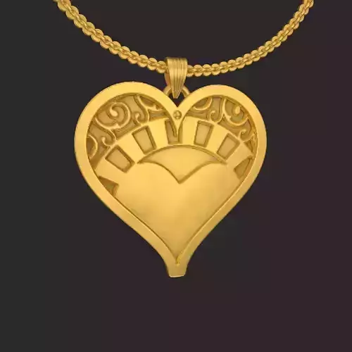 Heart Pendant Jewellery PHJSP9