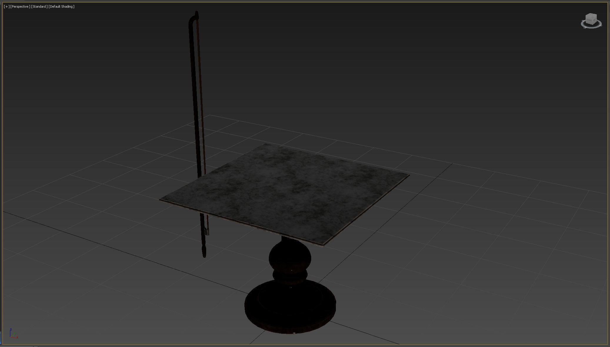 Medieval science Low-poly 3D model_4